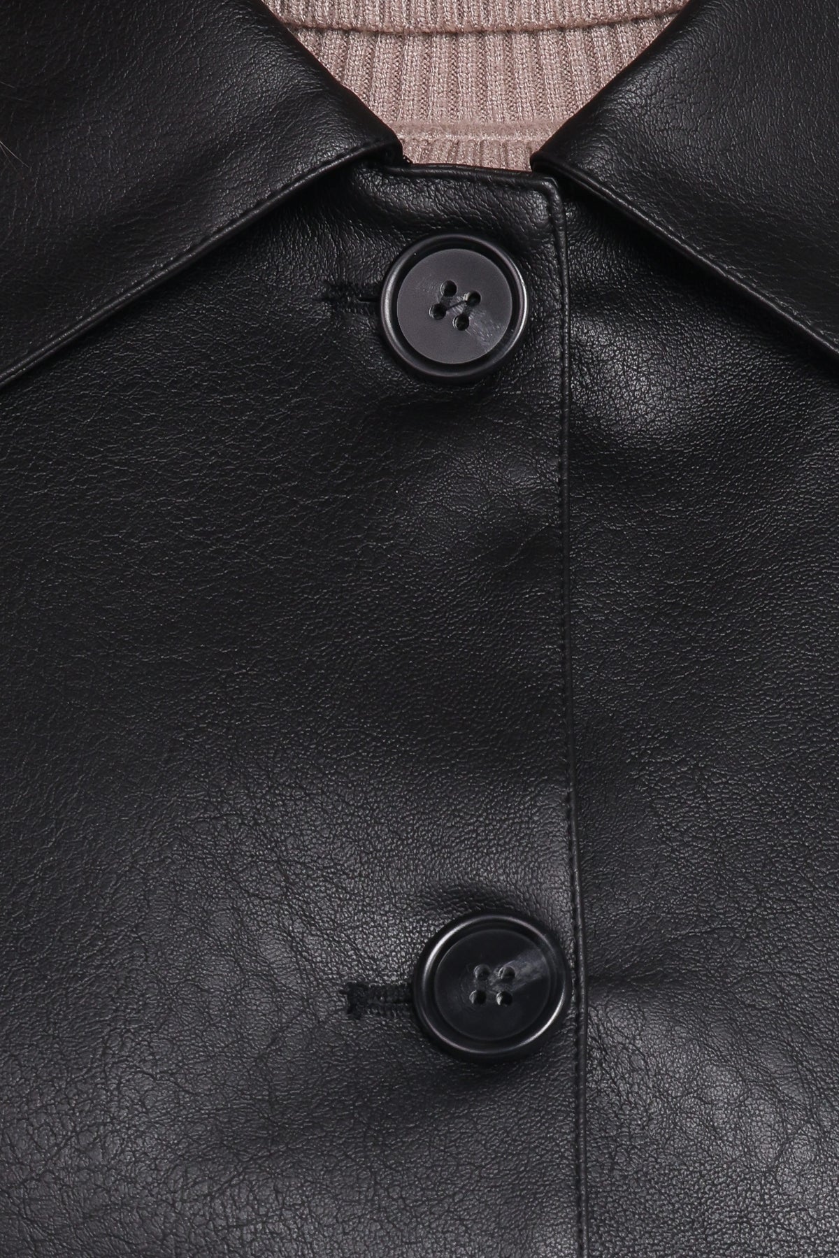 Hope Crop Faux Leather Jacket in Black – view 7 of 7