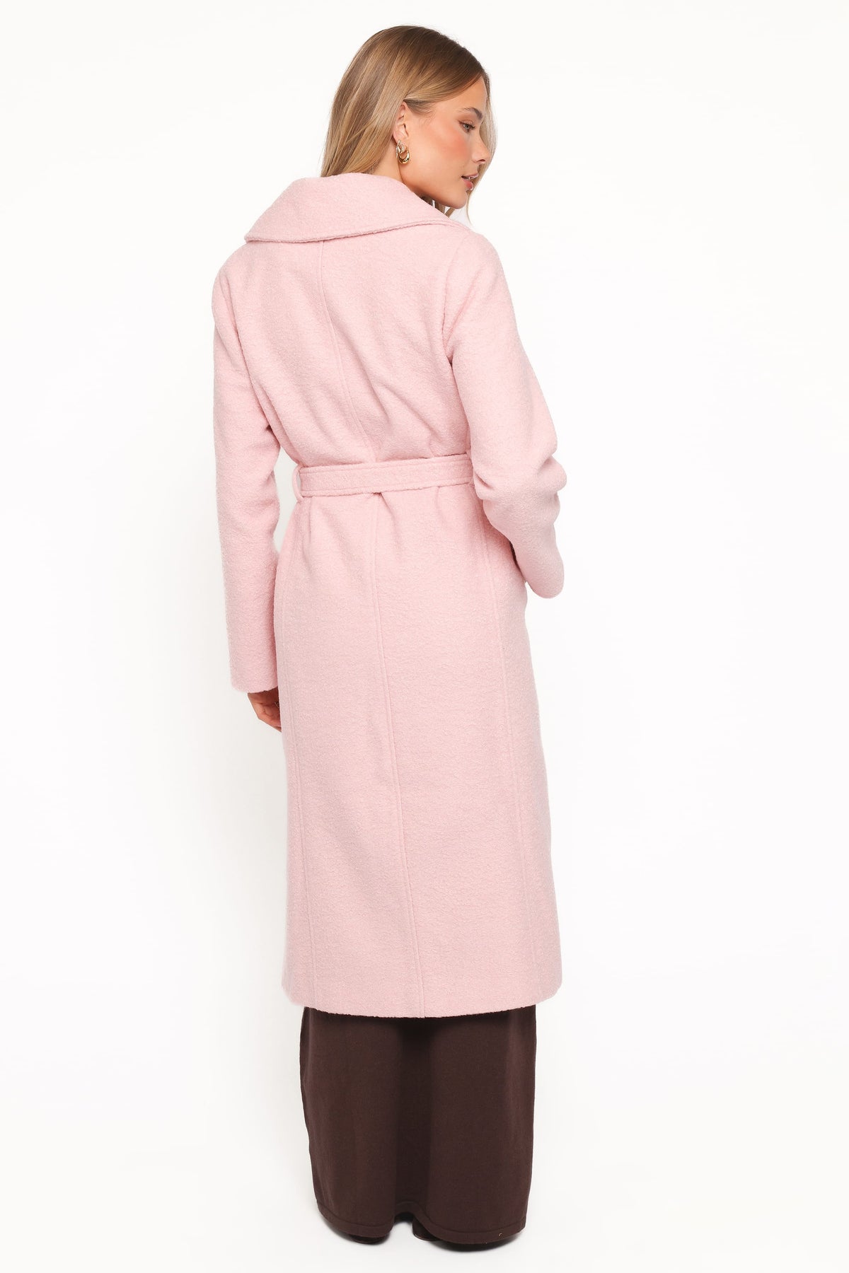 Jazzie Boucle Coat in Baby Pink – view 5 of 8