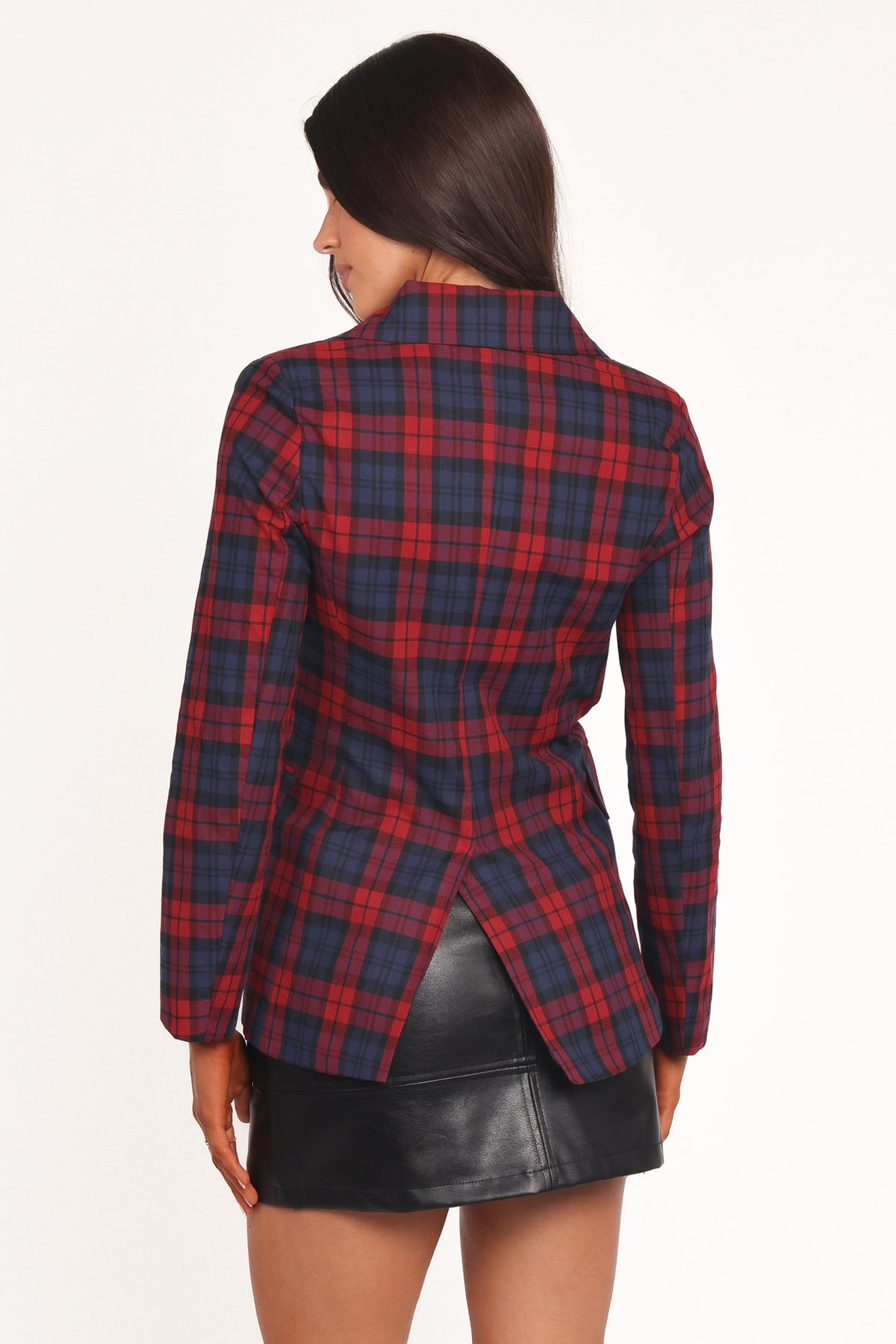Juliette Blazer in Red Plaid – view 4 of 7