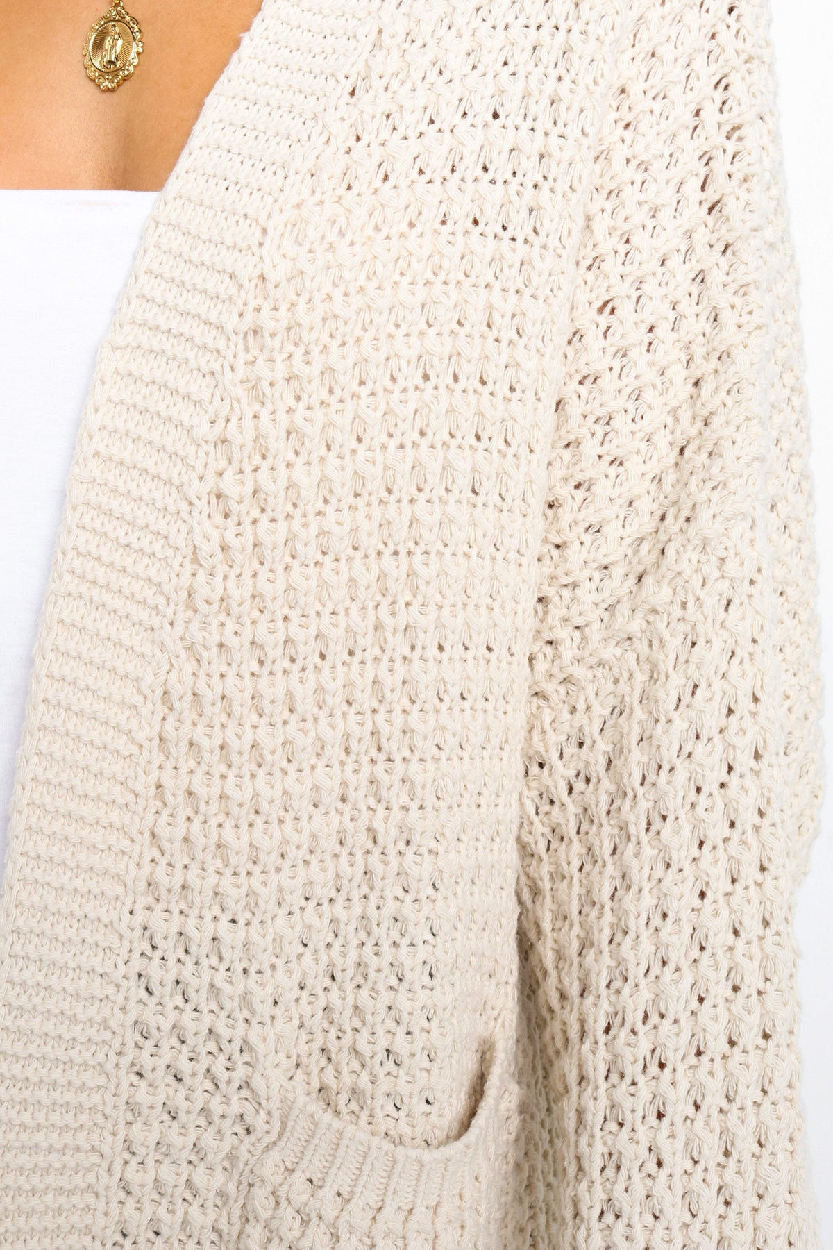 Leyonie Cardigan in Cream – view 10 of 10