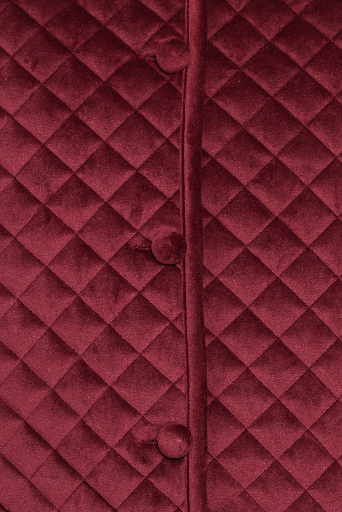 Roxanna Quilted Velvet Jacket in Wine – view 6 of 6