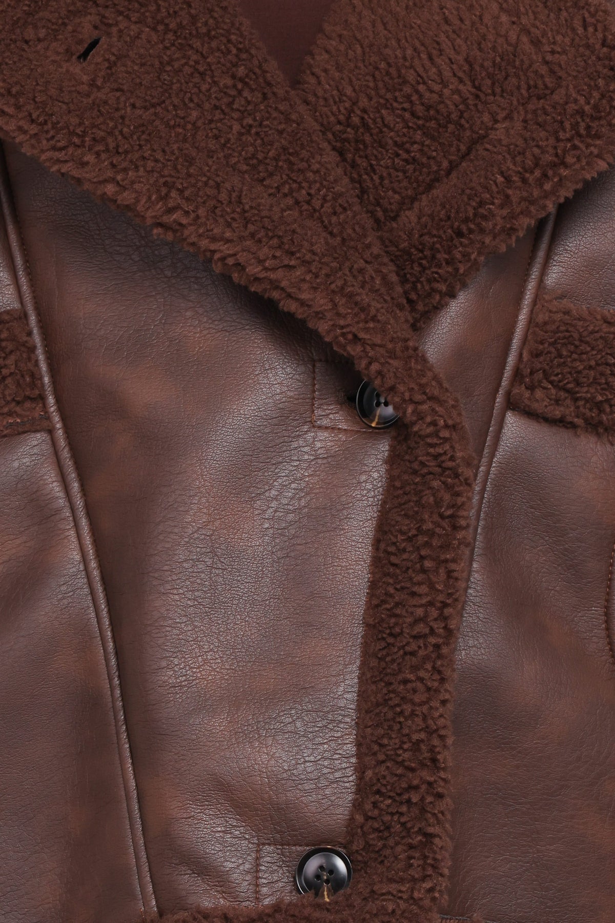Sherpa Car Coat in Chocolate – view 7 of 8