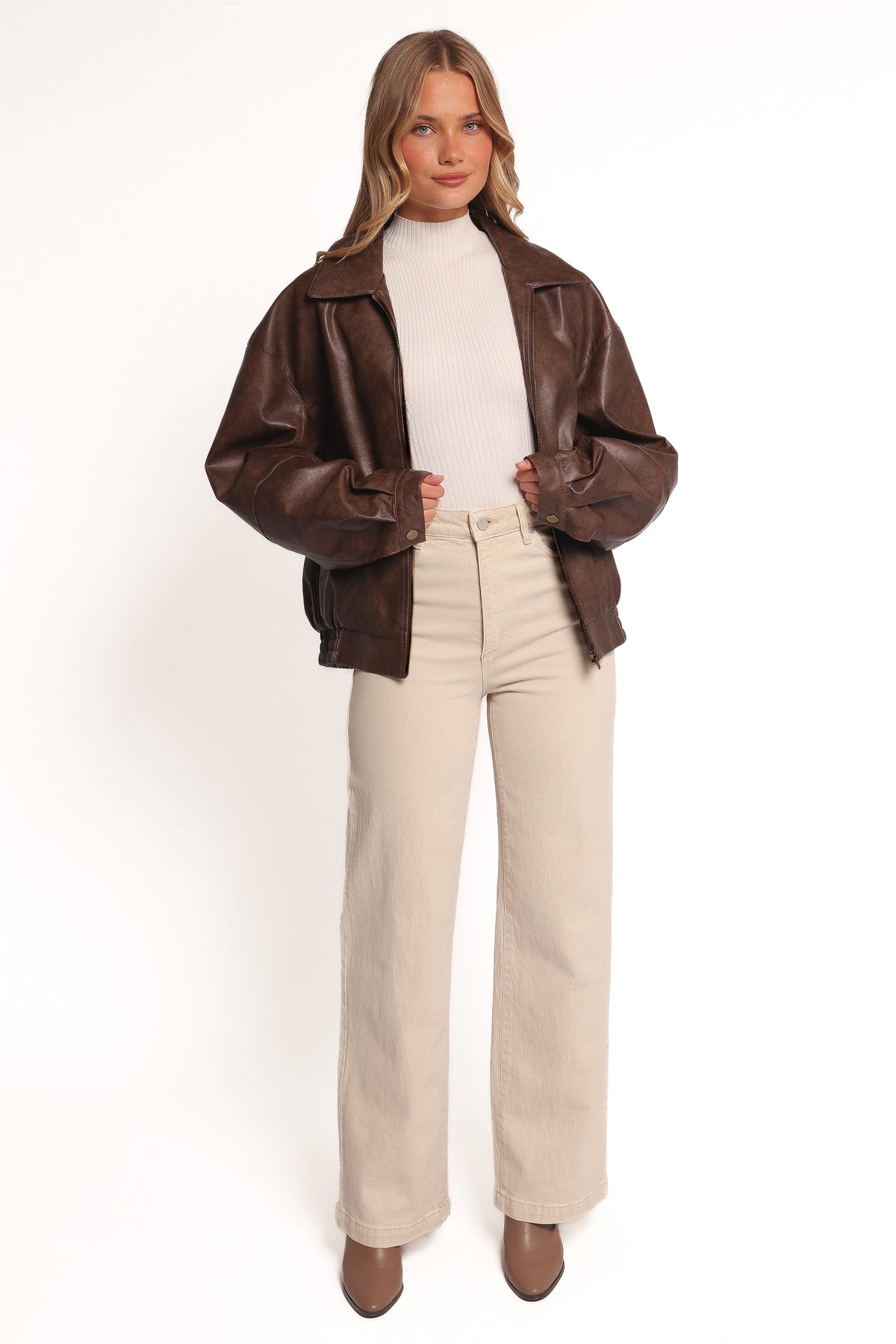 Zoe Bomber Jacket in Brown – view 5 of 7