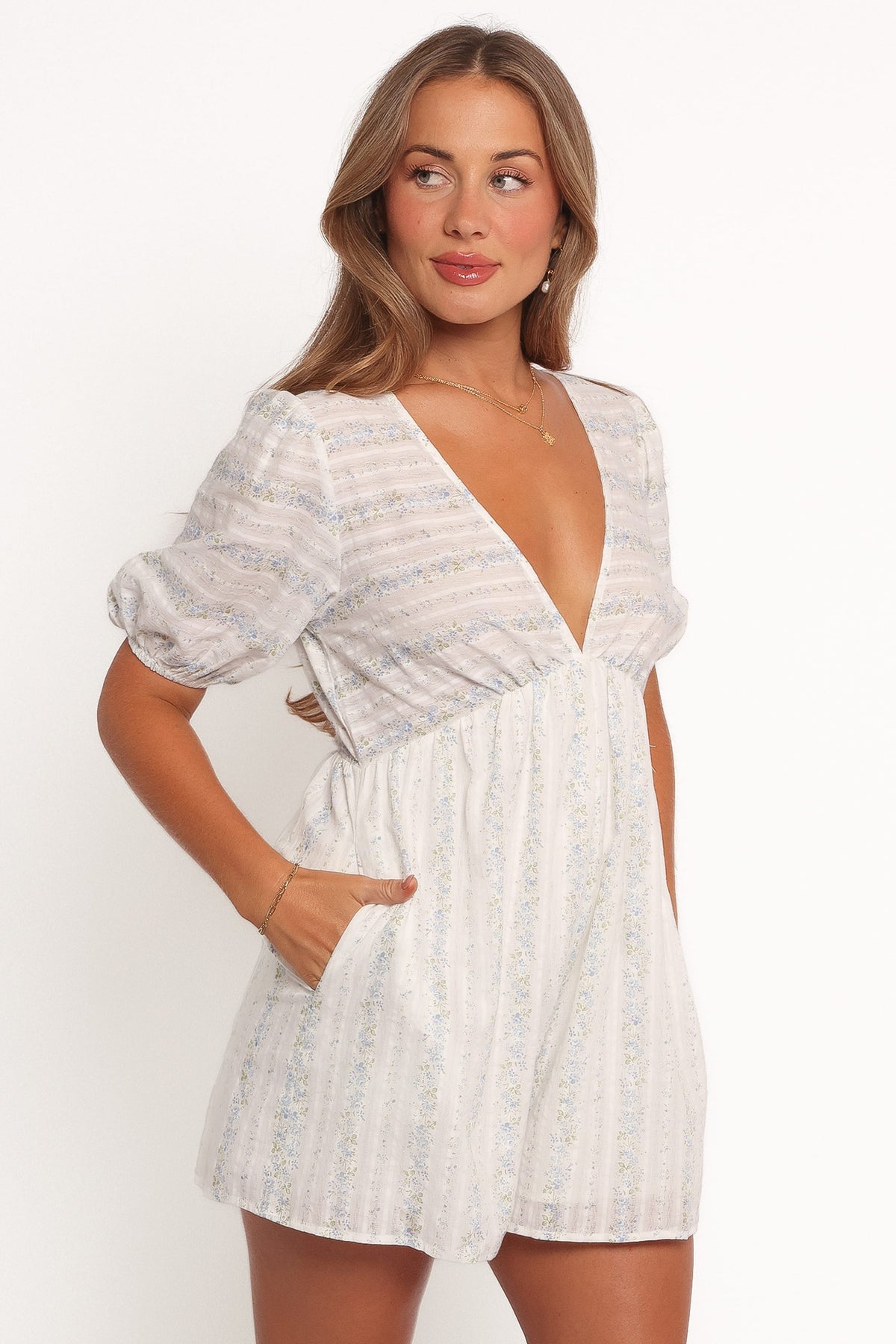 Aisley Romper in White – view 5 of 7