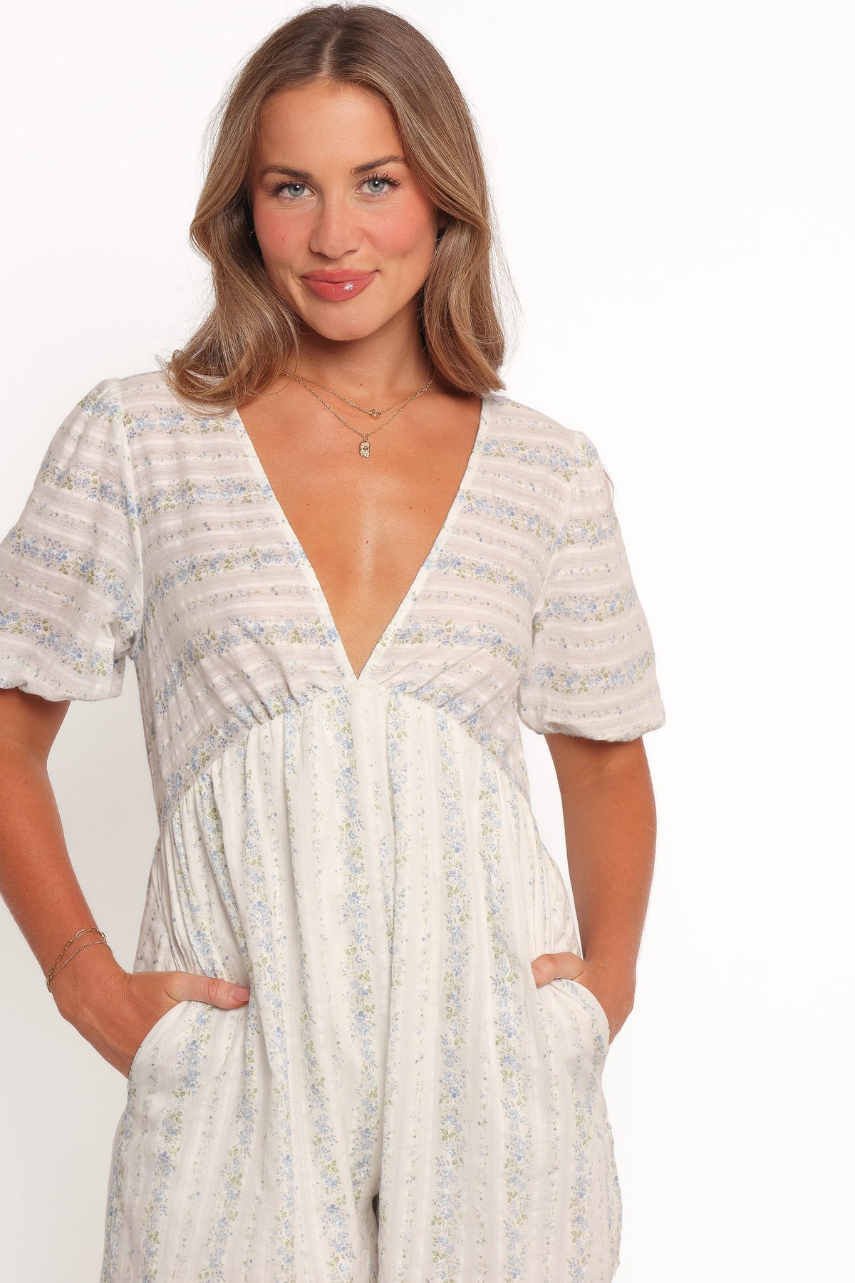 Aisley Romper in White – view 6 of 7
