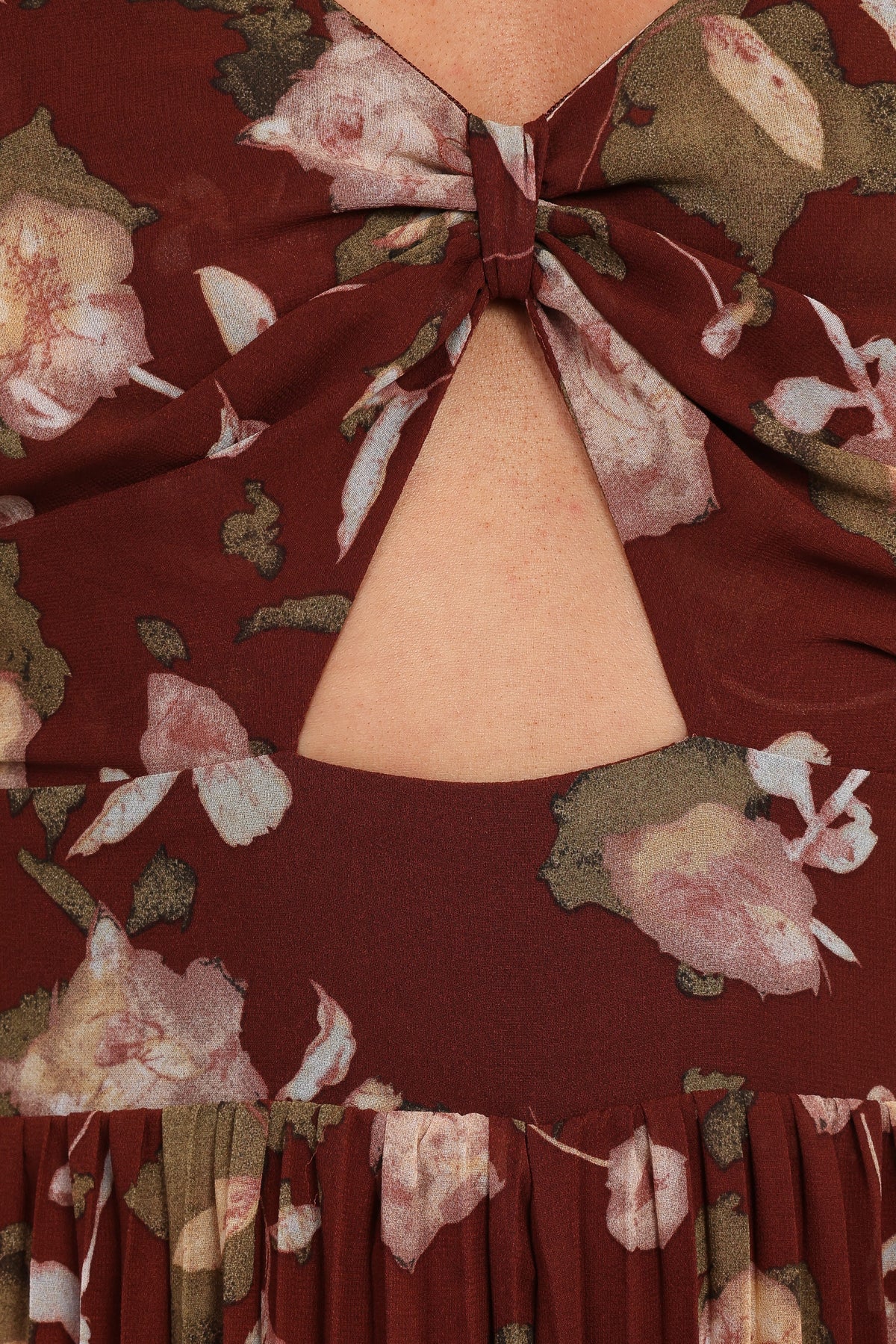 Alice Wide Leg Jumpsuit in Brown Floral – view 7 of 8
