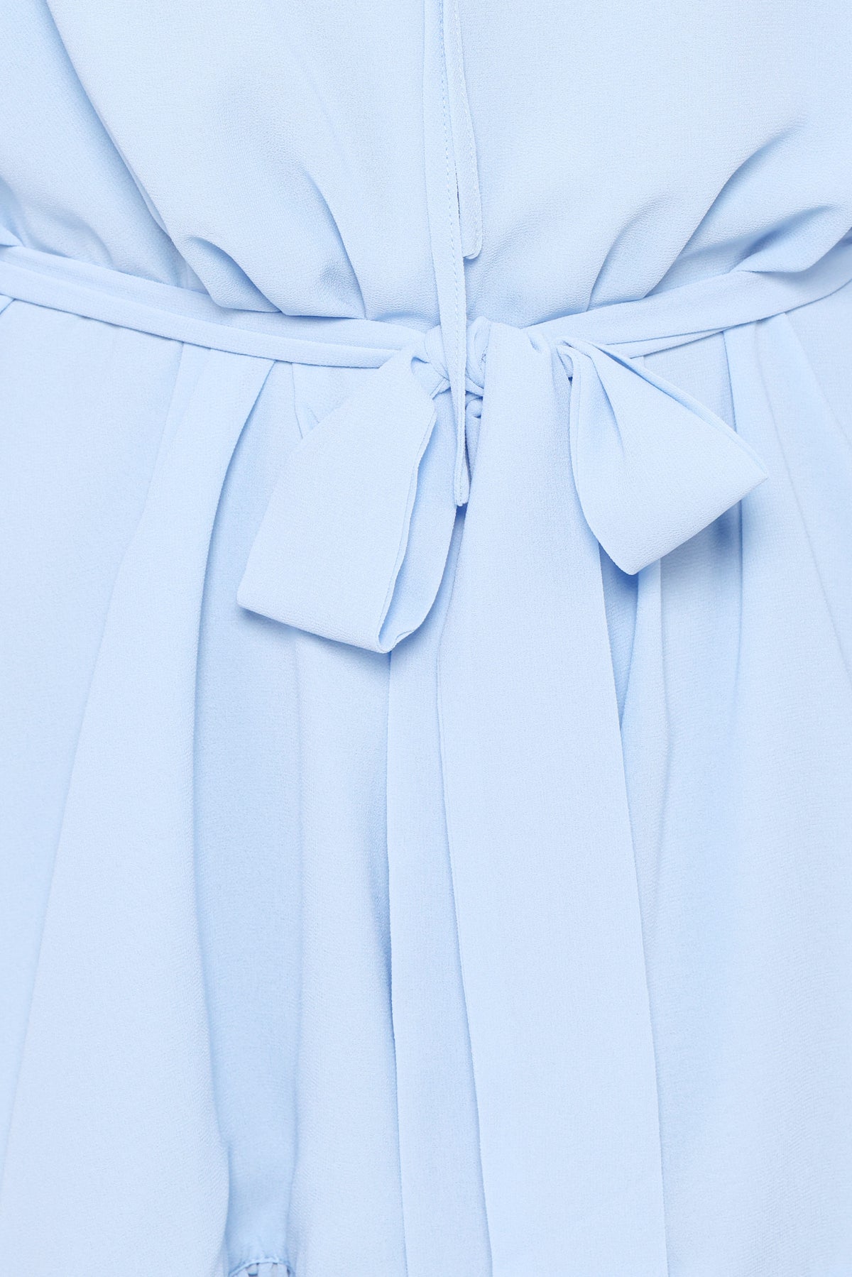 Brianna Long Sleeve Romper in Blue – view 7 of 7