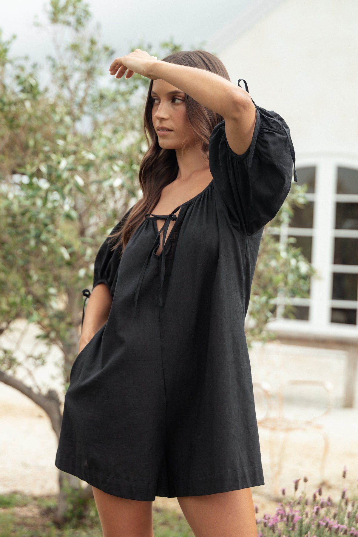 Carina Romper in Black – view 1 of 9