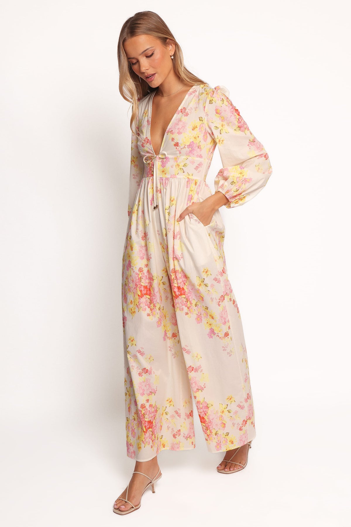 Celestine Jumpsuit in Pink Floral – view 2 of 7
