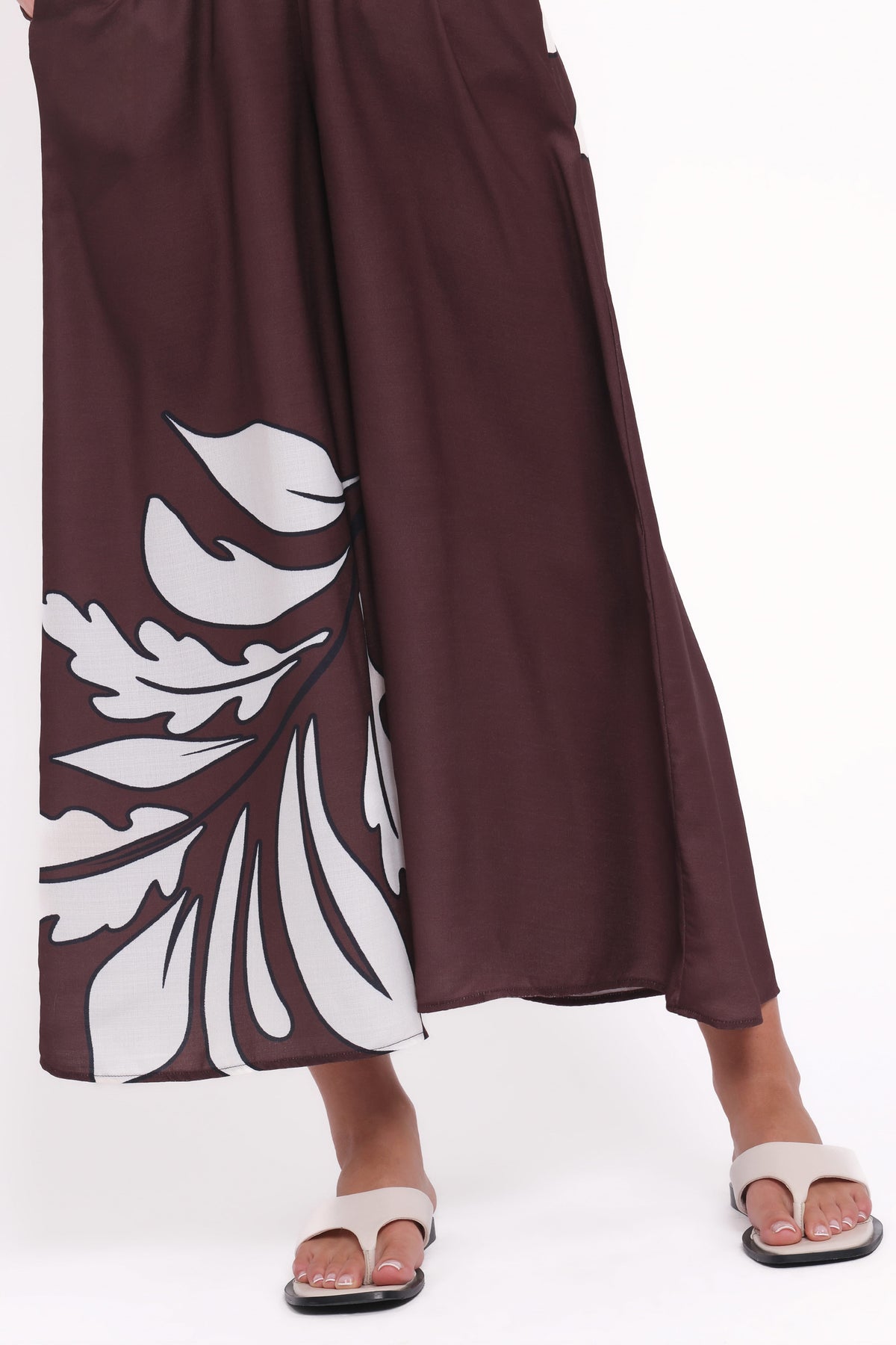 Delfina Jumpsuit in Brown Palm – view 6 of 7