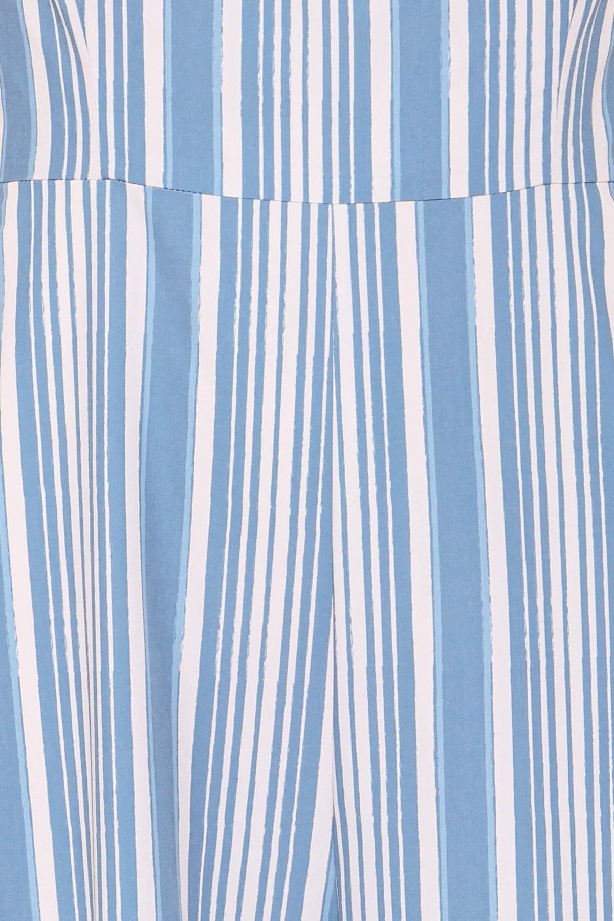 Ella Tie Shoulder Jumpsuit in Blue/White Stripe – view 6 of 6