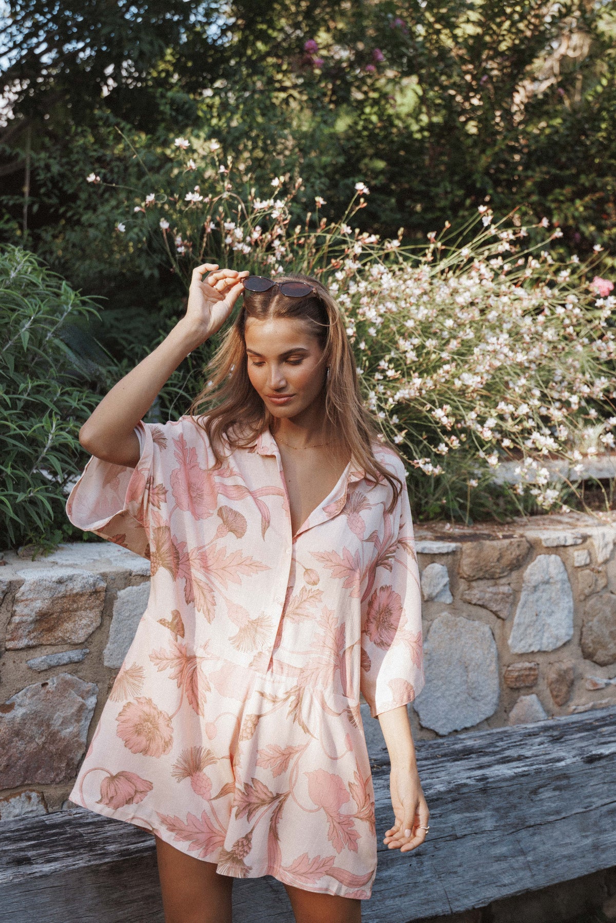 Ellisa Romper in Pink Floral – view 1 of 8
