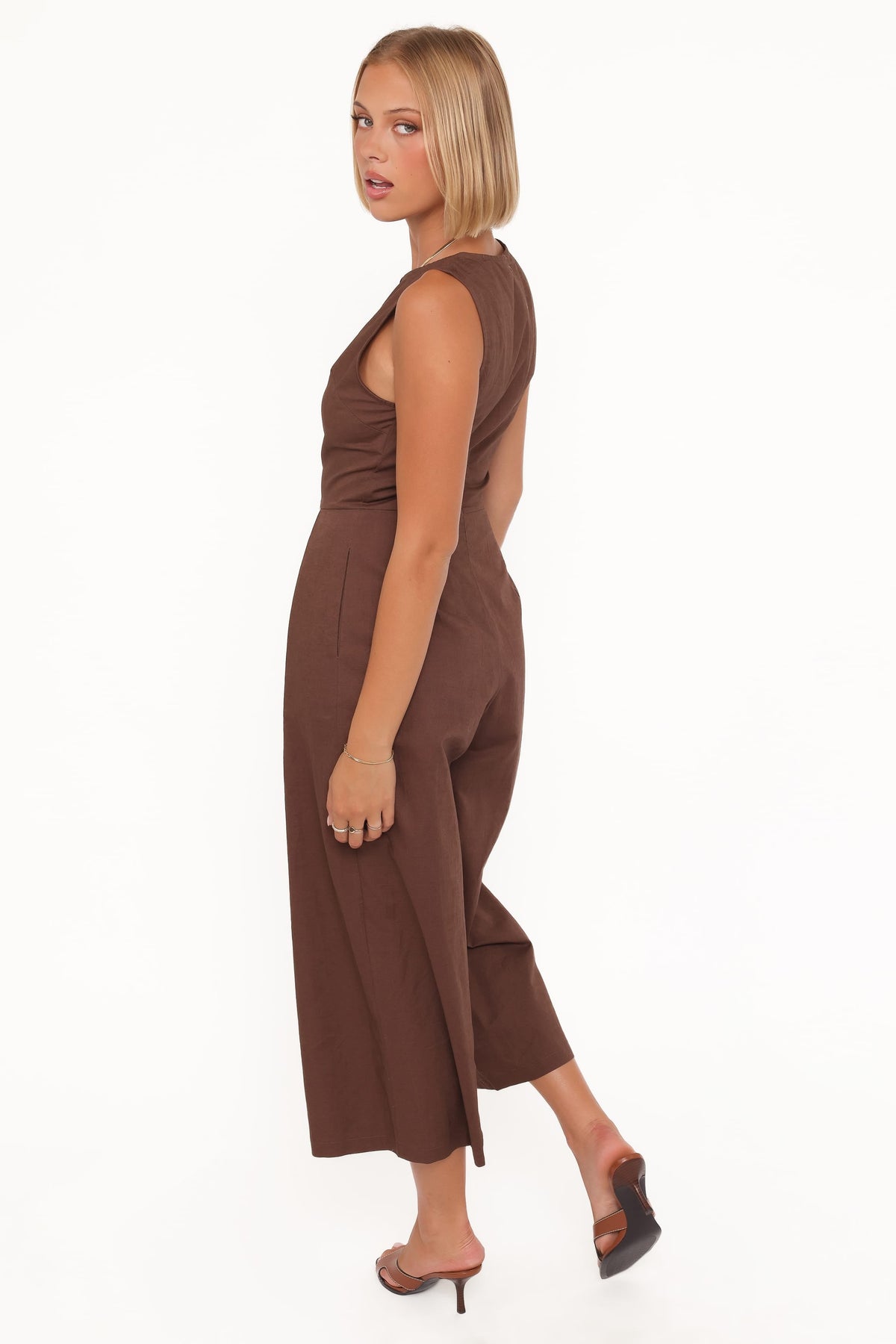 Ester Jumpsuit in Chocolate – view 4 of 5