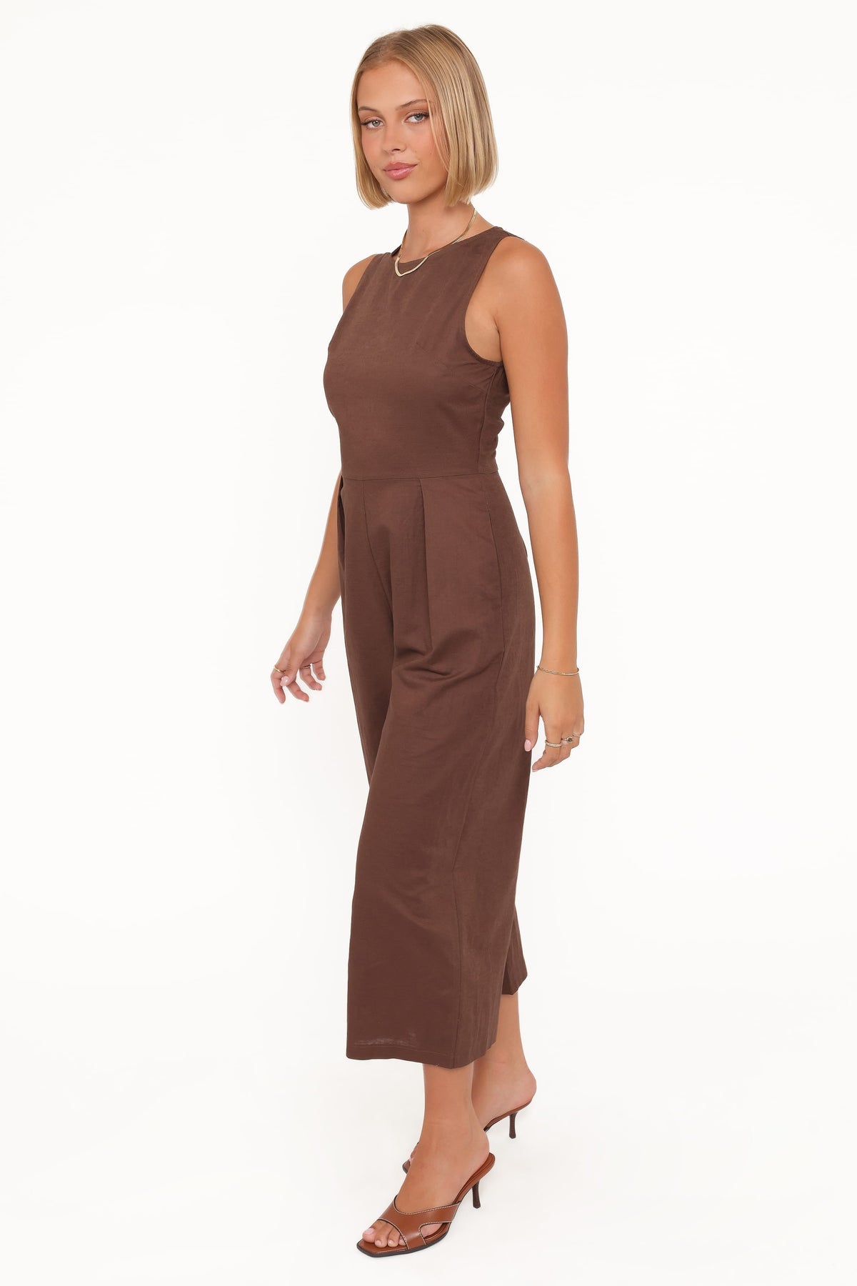 Ester Jumpsuit in Chocolate – view 3 of 5