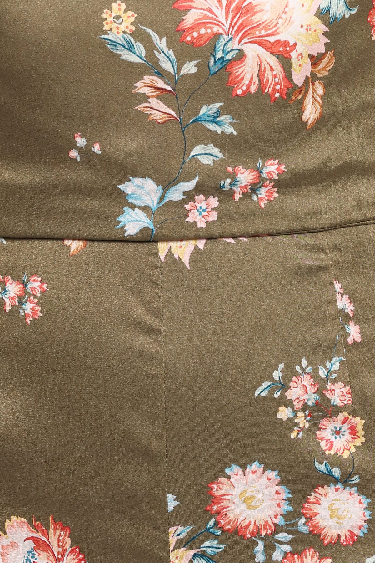 Holly Halterneck Jumpsuit in Olive Floral – view 6 of 7