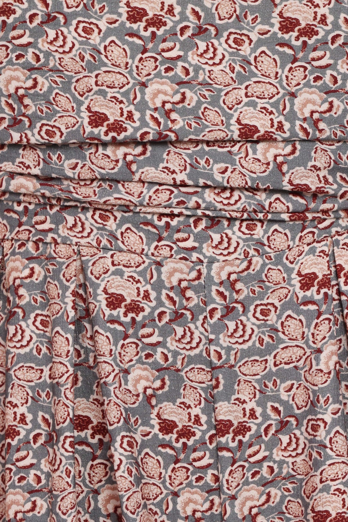 Jayda Puff Sleeve Jumpsuit in Grey Floral – view 7 of 8