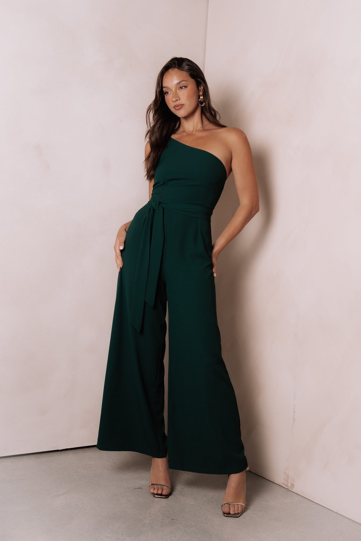Leyton Jumpsuit in Emerald – view 1 of 7