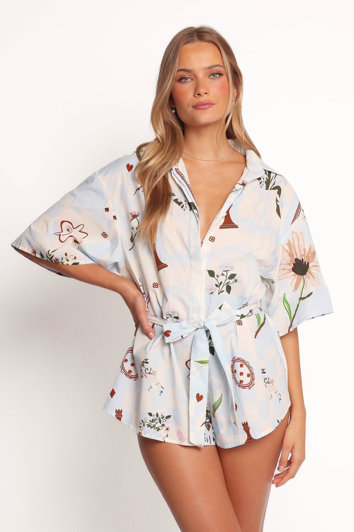 Luisa Romper in Blue Floral – view 1 of 6