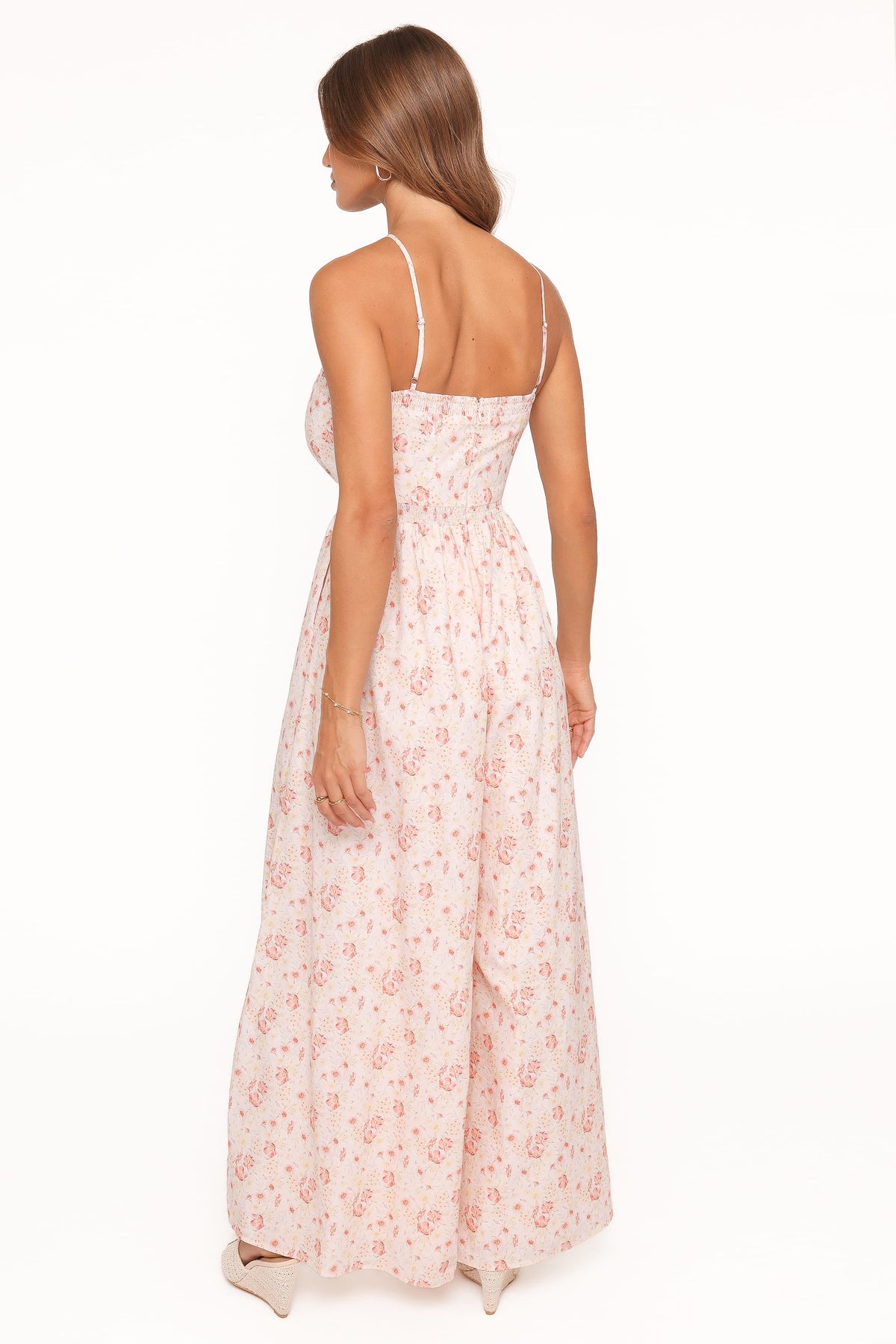 Madeira Jumpsuit in Peach Ditsy Floral – view 5 of 7