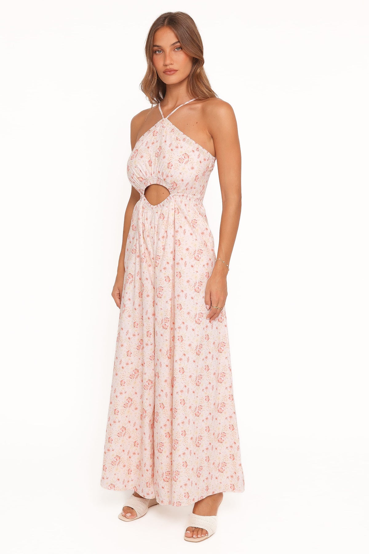 Madeira Jumpsuit in Peach Ditsy Floral – view 4 of 7