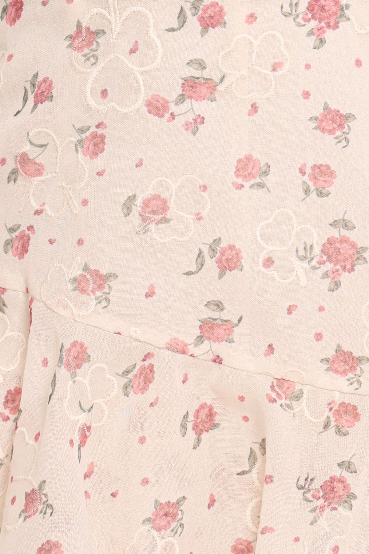 Maris Romper in Ivory Pink Rose – view 6 of 6