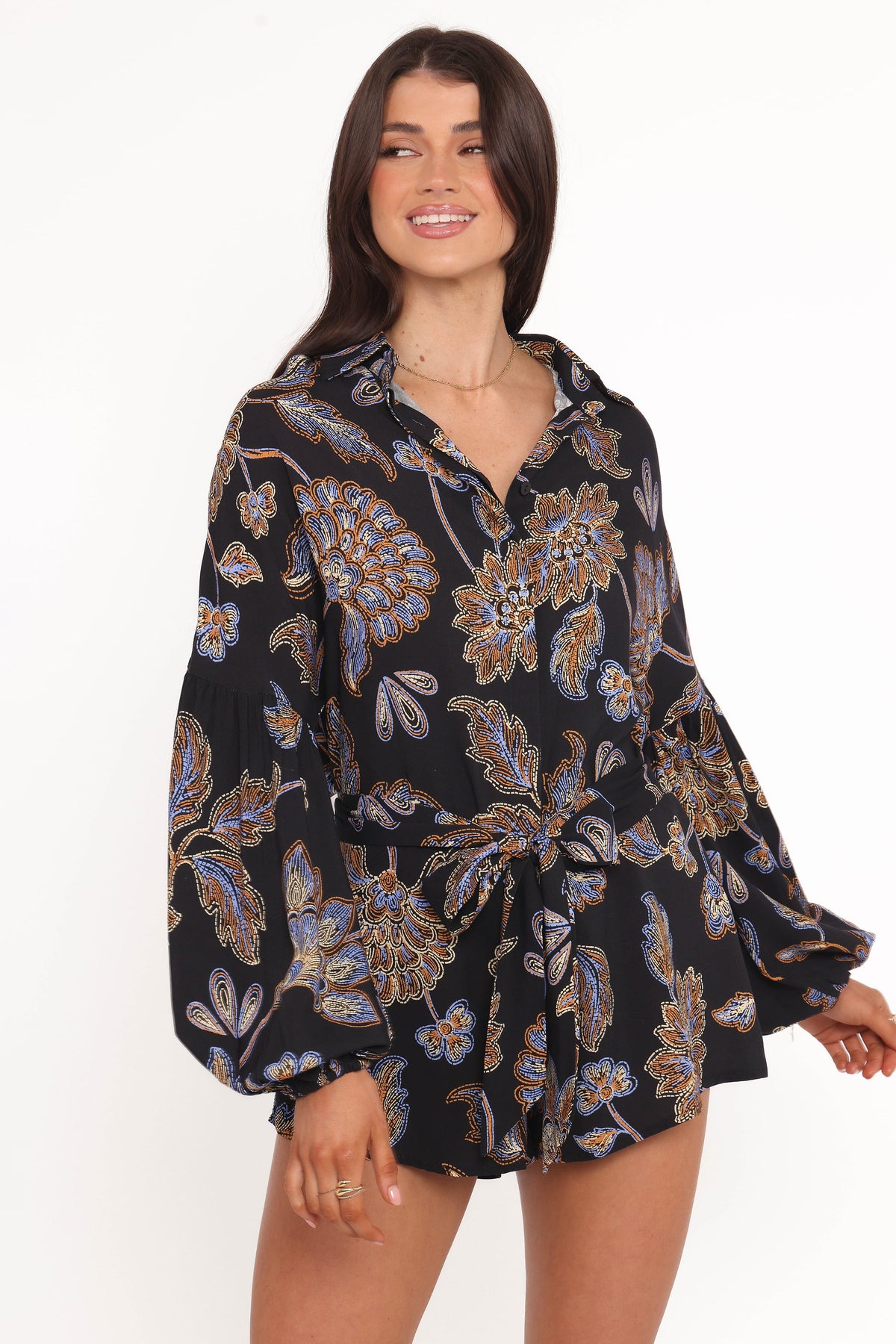Pali Romper in Black Floral – view 1 of 7