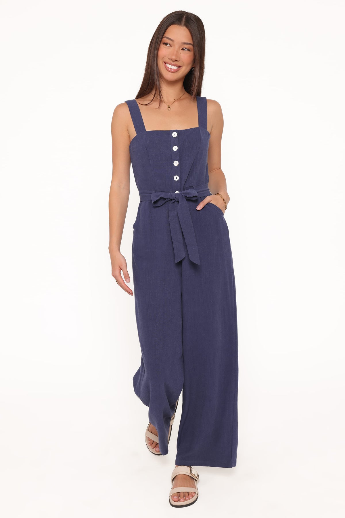 Rachel Jumpsuit in Navy – view 1 of 6
