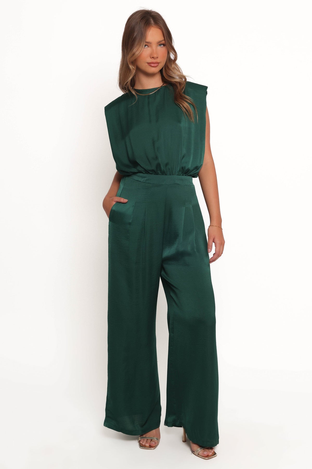 Rema Jumpsuit in Dark Green – view 1 of 7