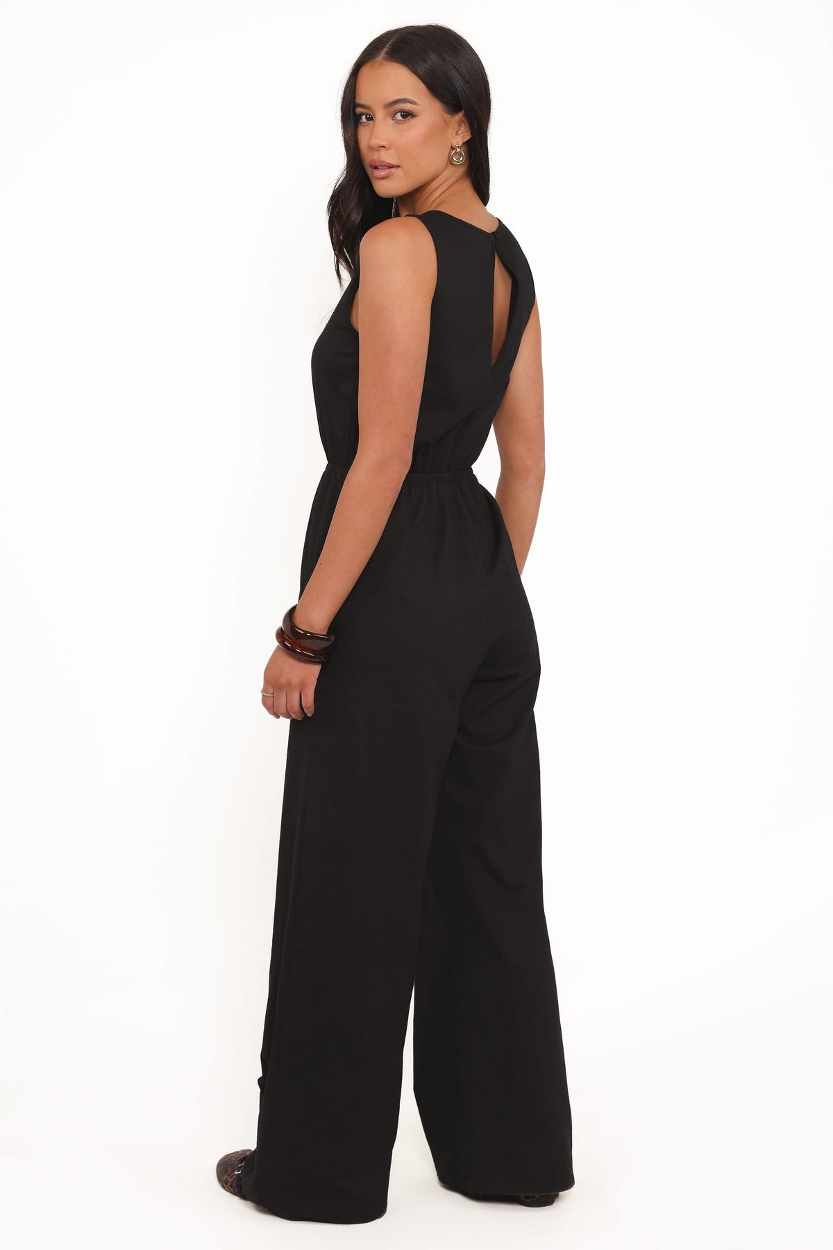 Sansa Stretch Jumpsuit in Black – view 4 of 6