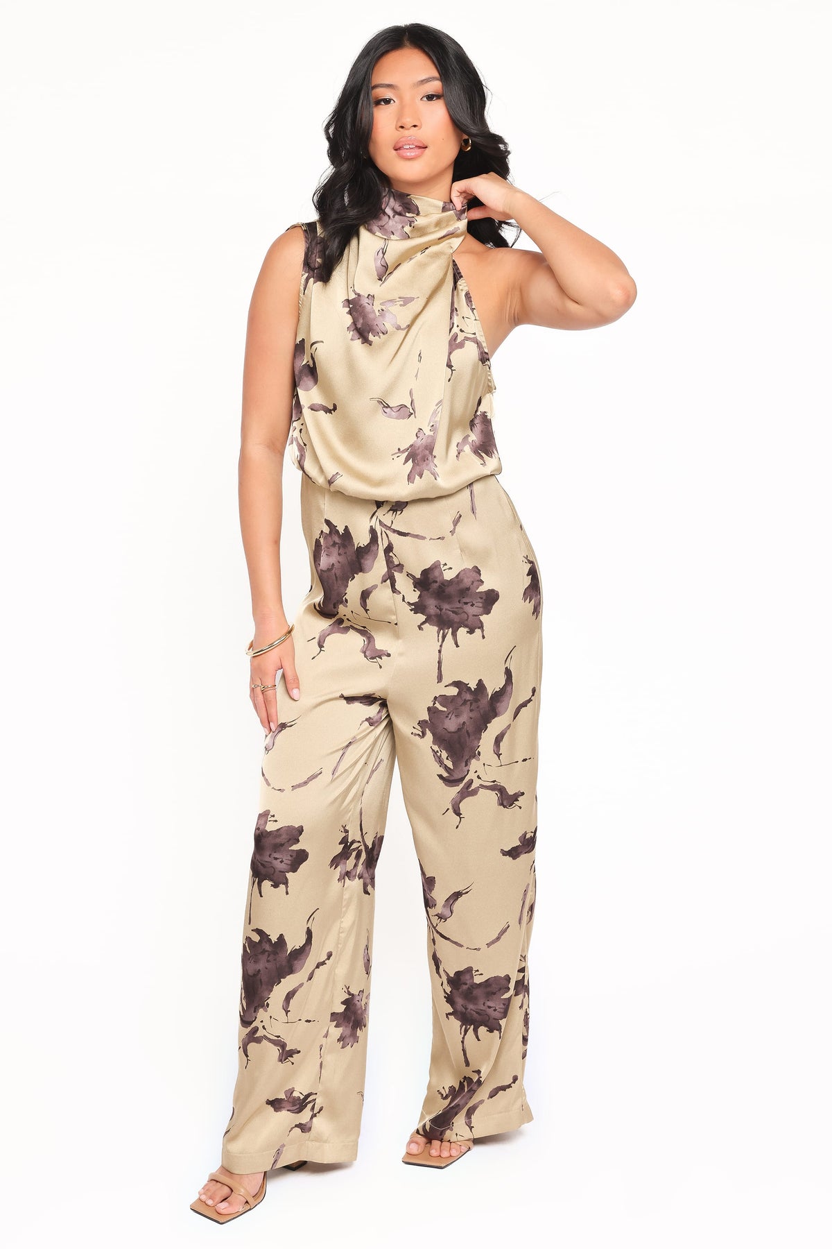 Savannah Jumpsuit in Gold Floral – view 3 of 6