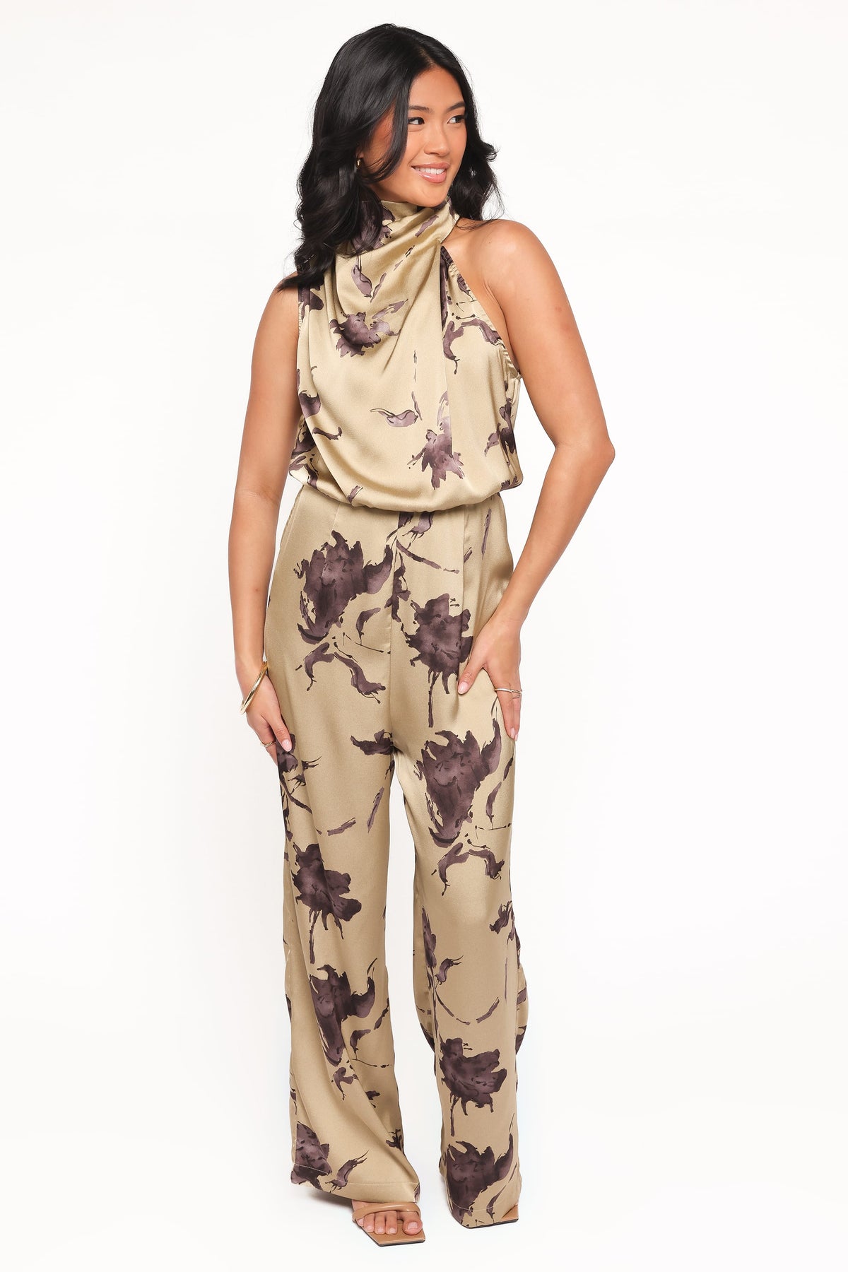 Savannah Jumpsuit in Gold Floral – view 1 of 6