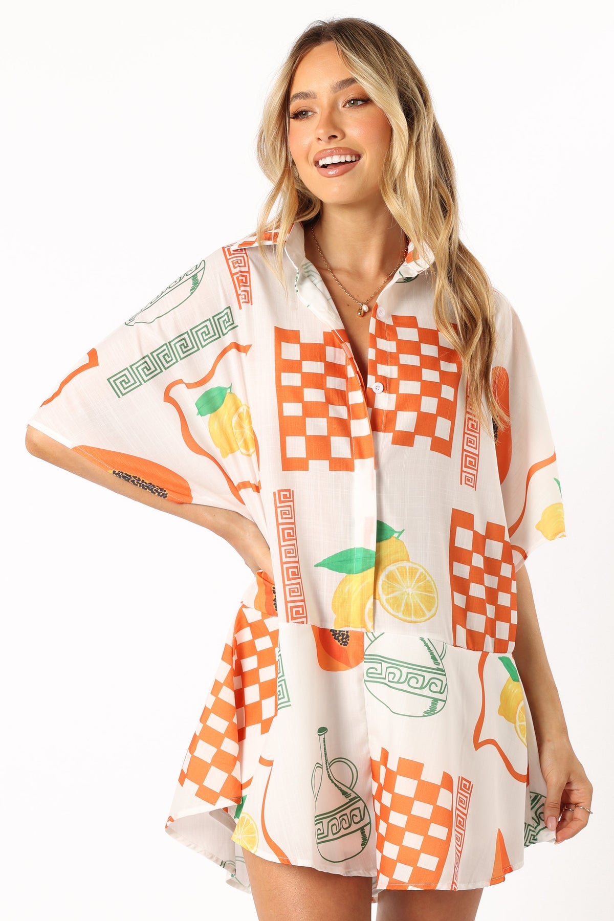Sebastian Romper in White Orange – view 4 of 10