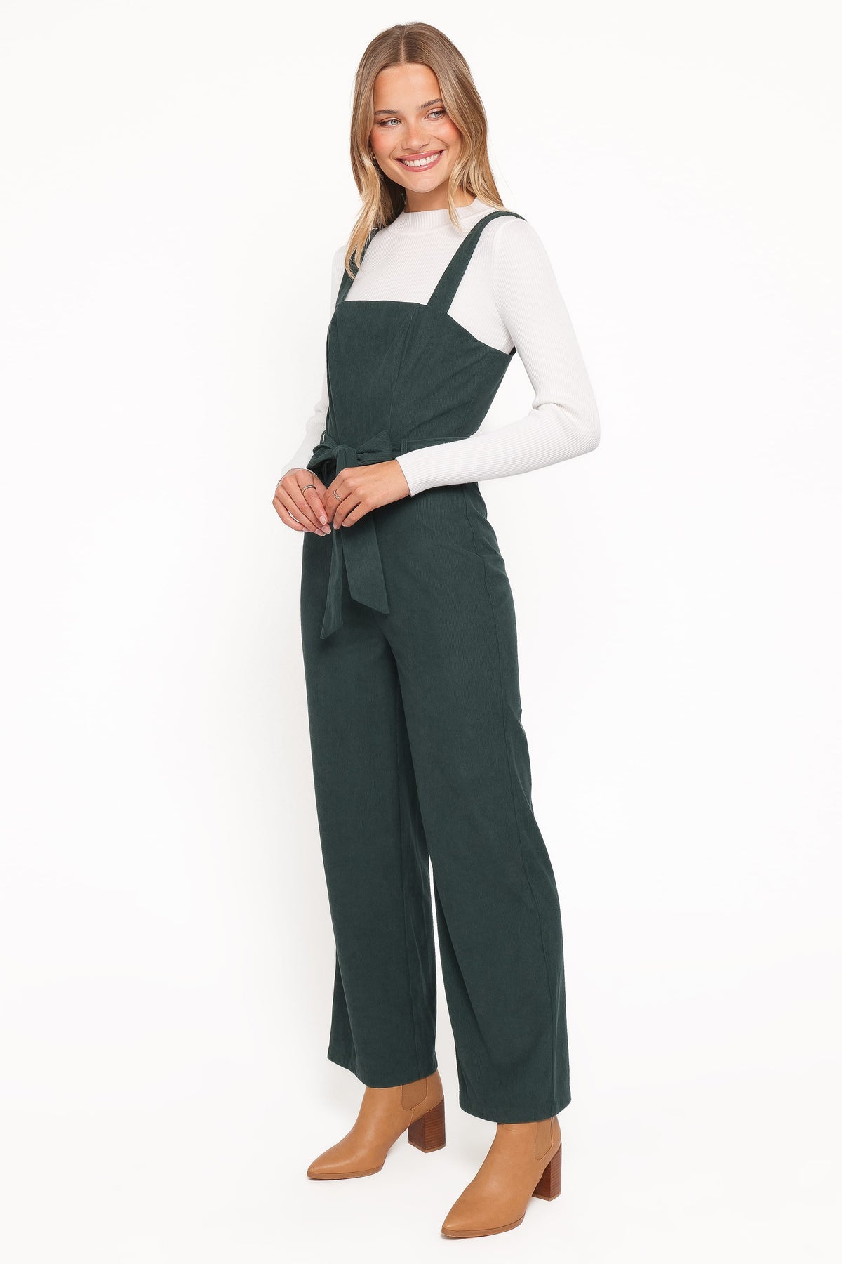 Selene Corduroy Jumpsuit in Green – view 3 of 6