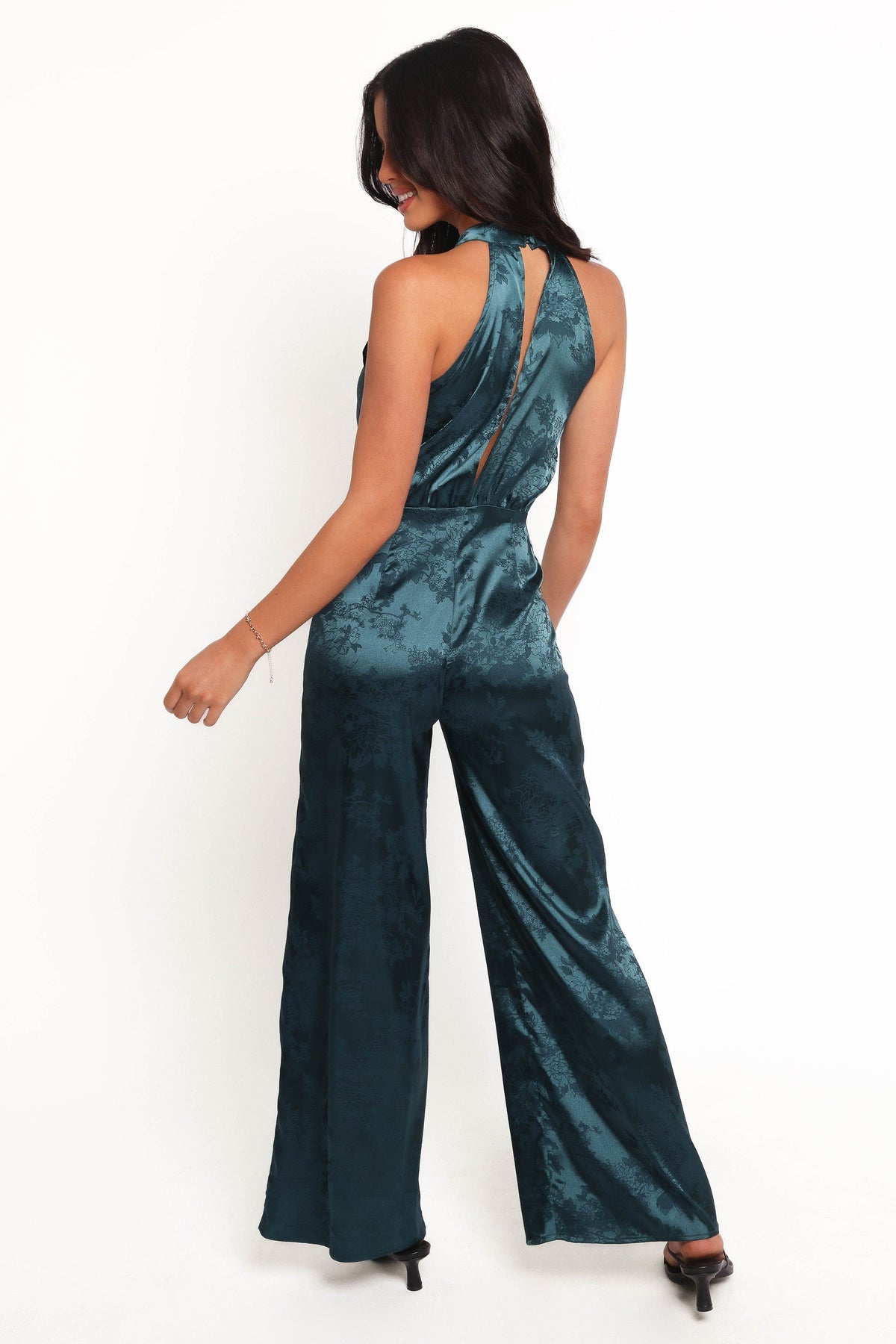 Shellbie High Neck Jumpsuit in Teal – view 5 of 7