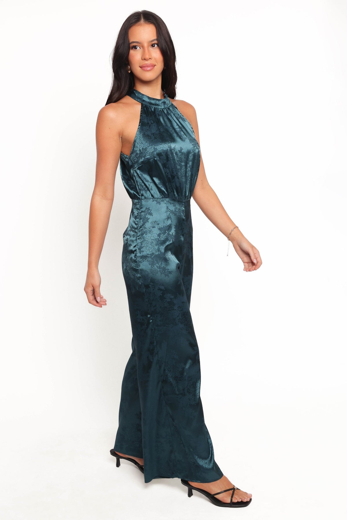 Shellbie High Neck Jumpsuit in Teal – view 6 of 7