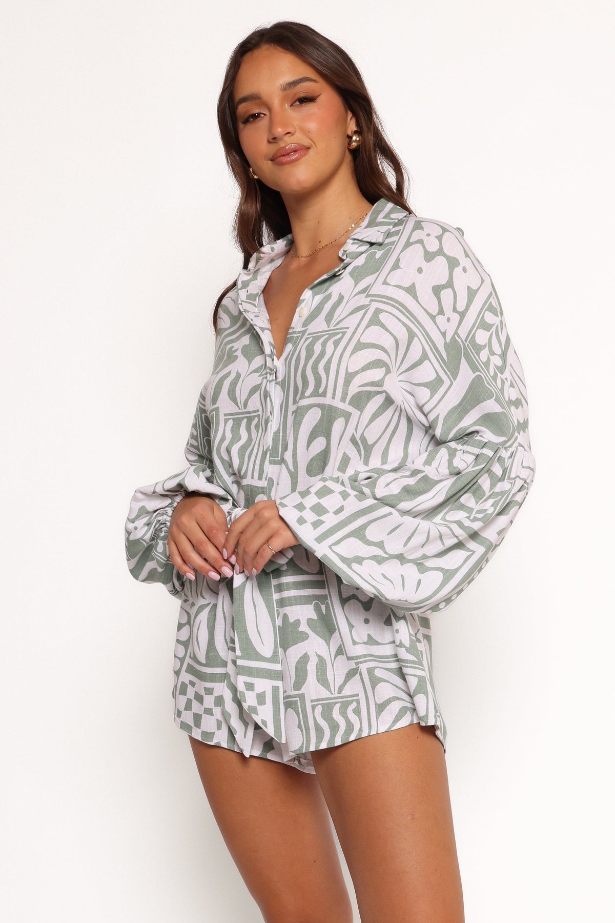 Tansy Romper in Sage Print – view 5 of 8