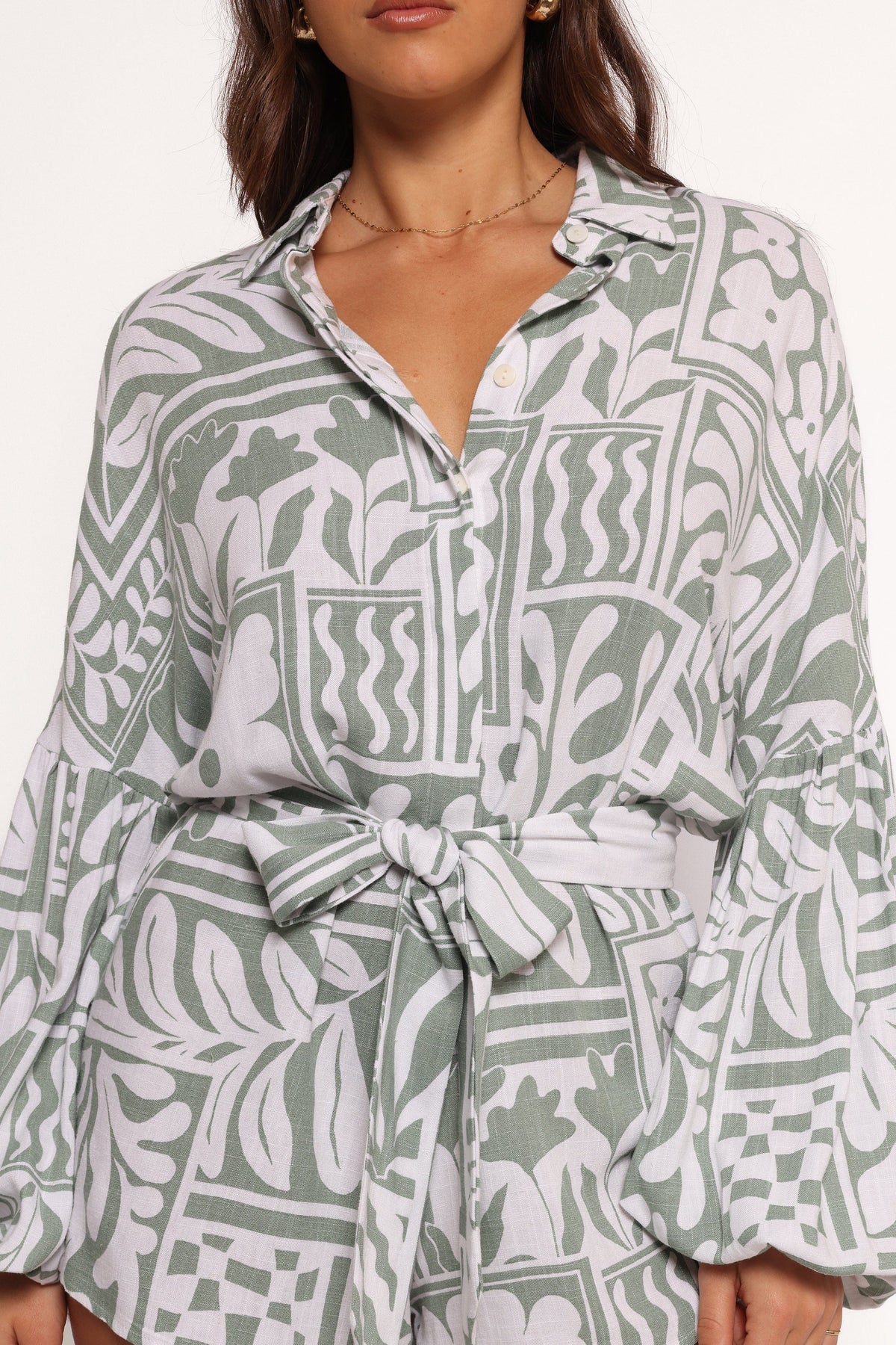 Tansy Romper in Sage Print – view 7 of 8