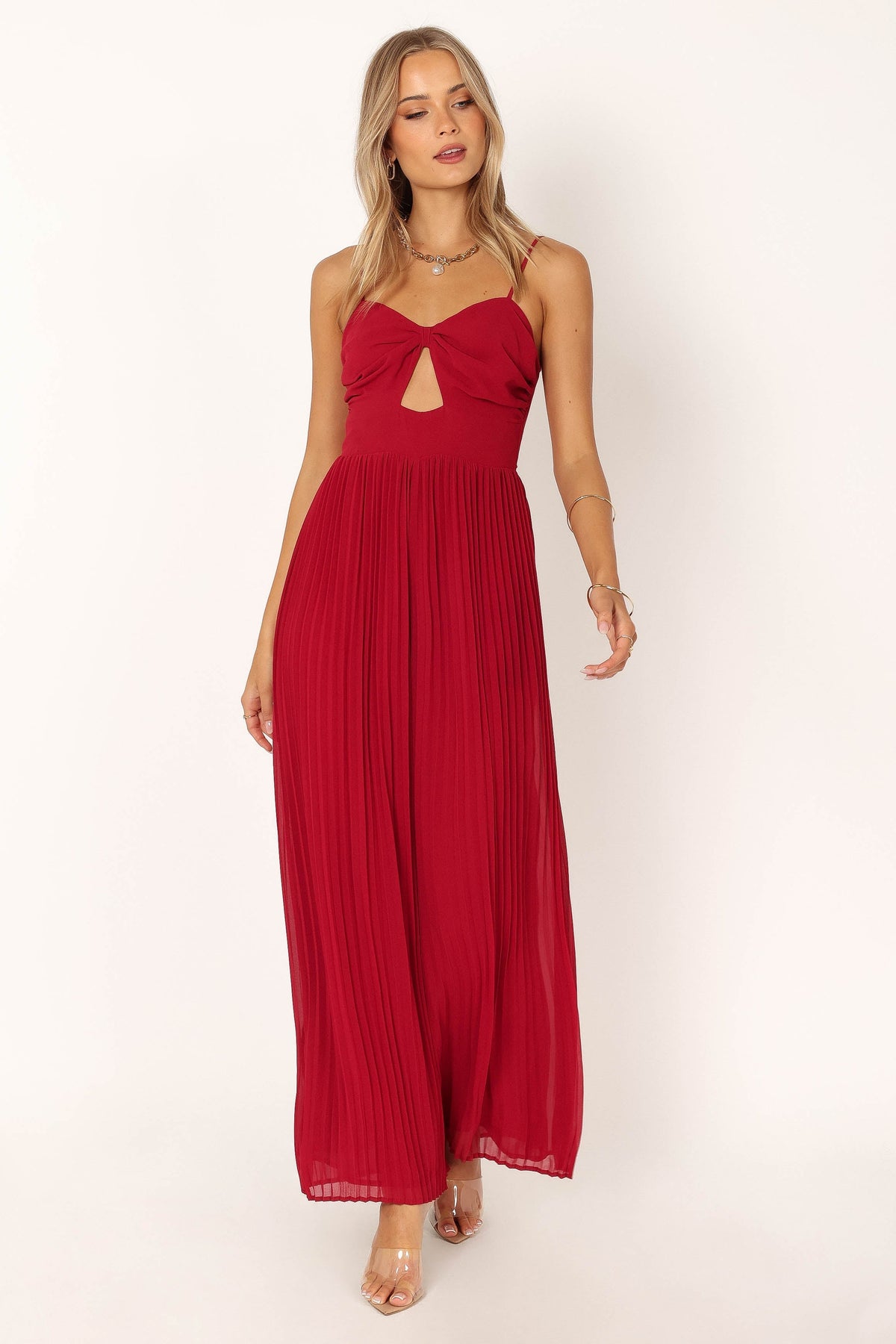 Alice Wide Leg Jumpsuit in Red – view 1 of 10