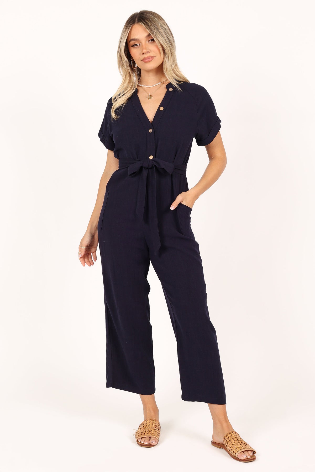 Archie Jumpsuit in Navy – view 3 of 10
