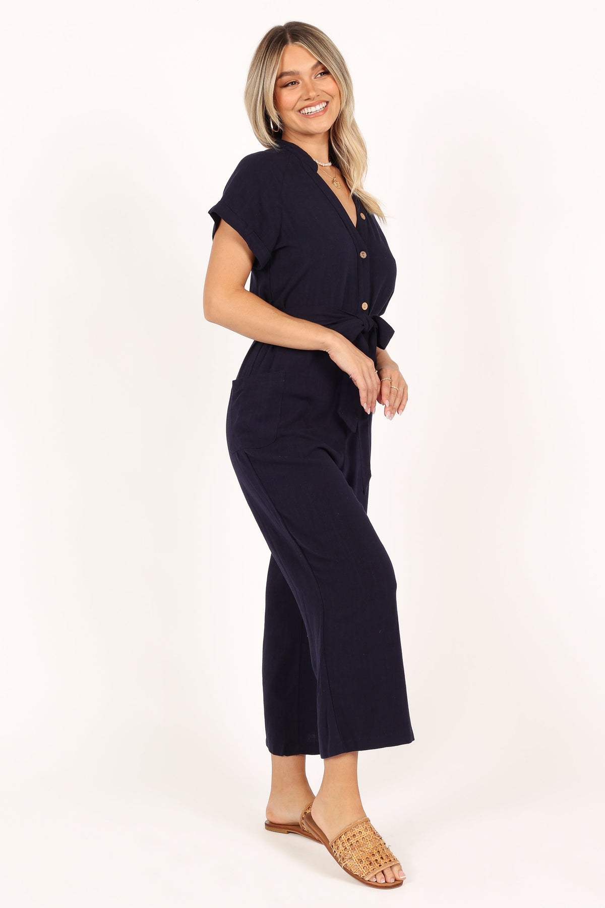 Archie Jumpsuit in Navy – view 9 of 10