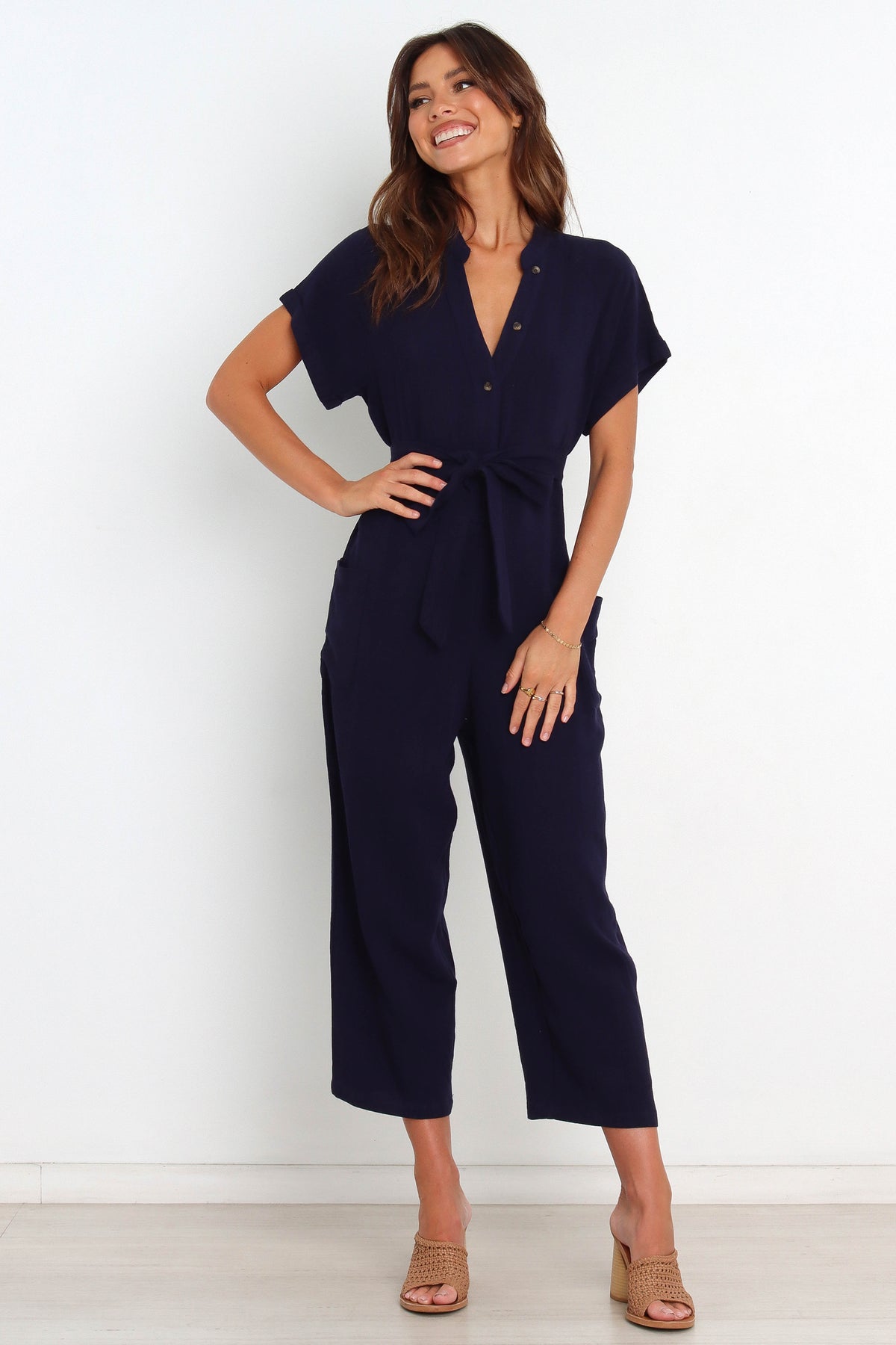 Archie Jumpsuit in Navy – view 1 of 10