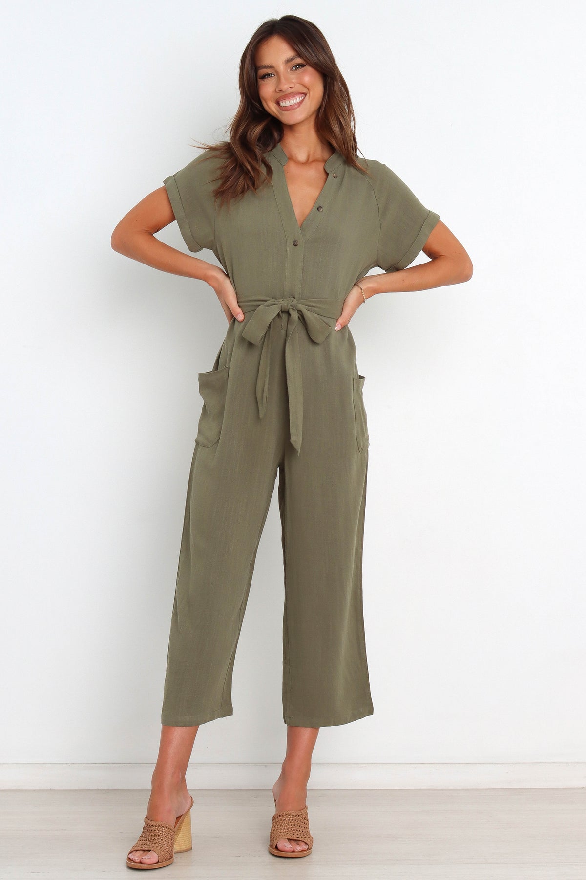 Archie Jumpsuit in Olive – view 1 of 8
