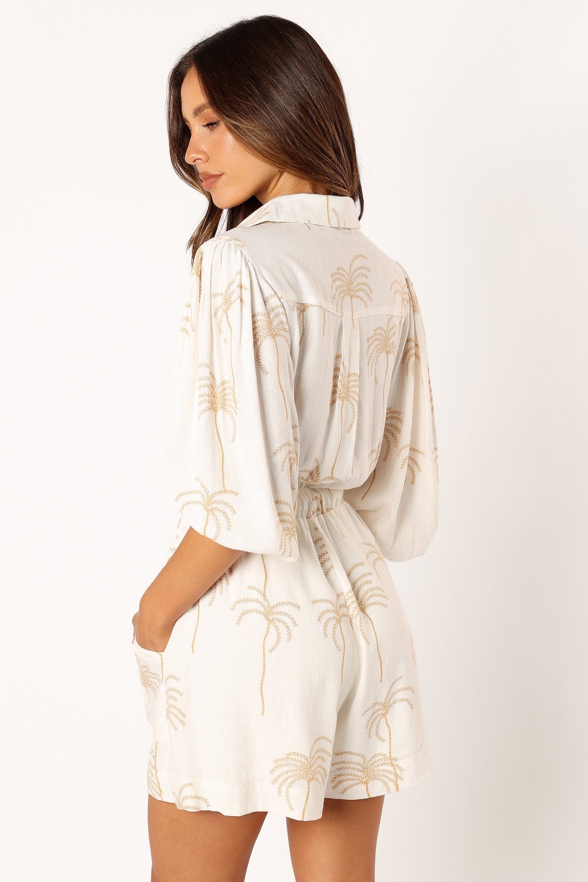 Gina Romper in White Print – view 6 of 10