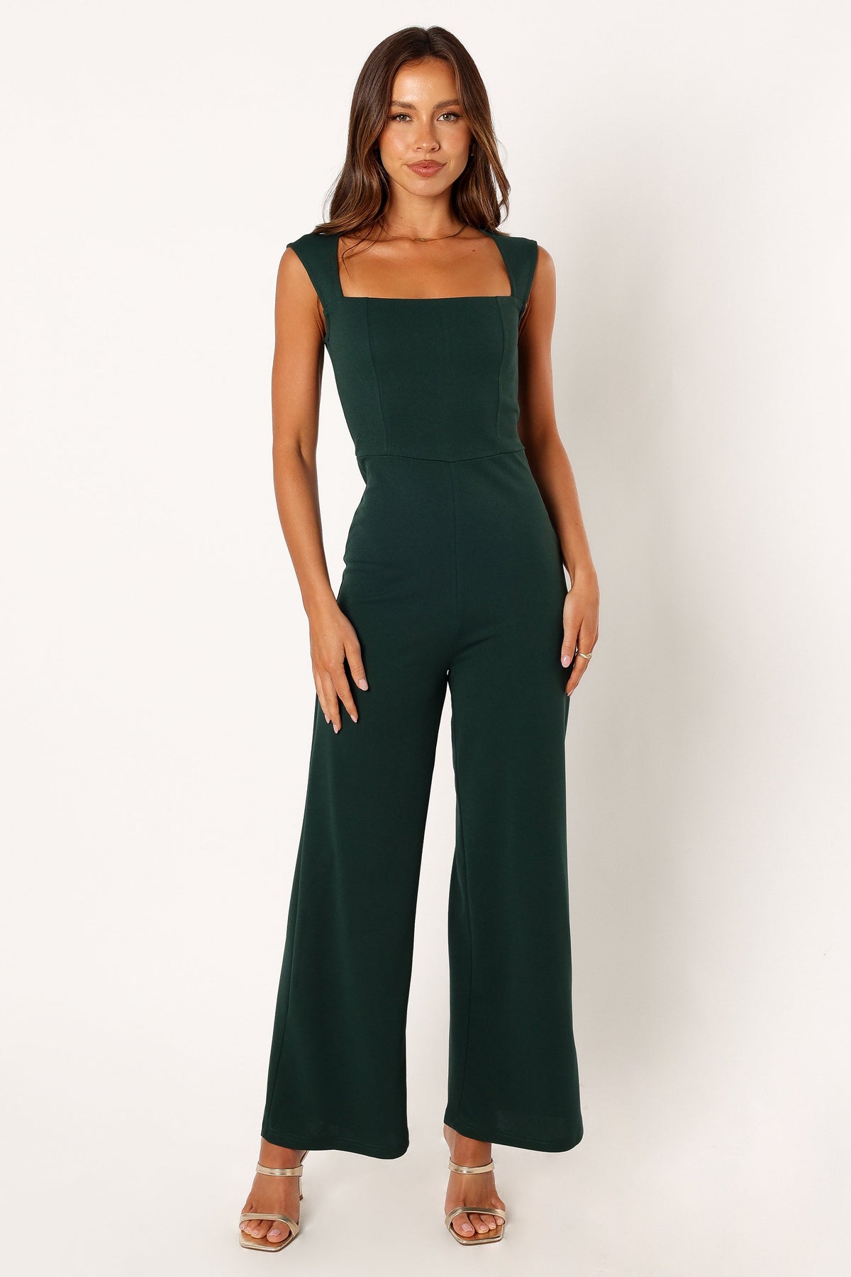 Iris Jumpsuit in Emerald – view 1 of 6