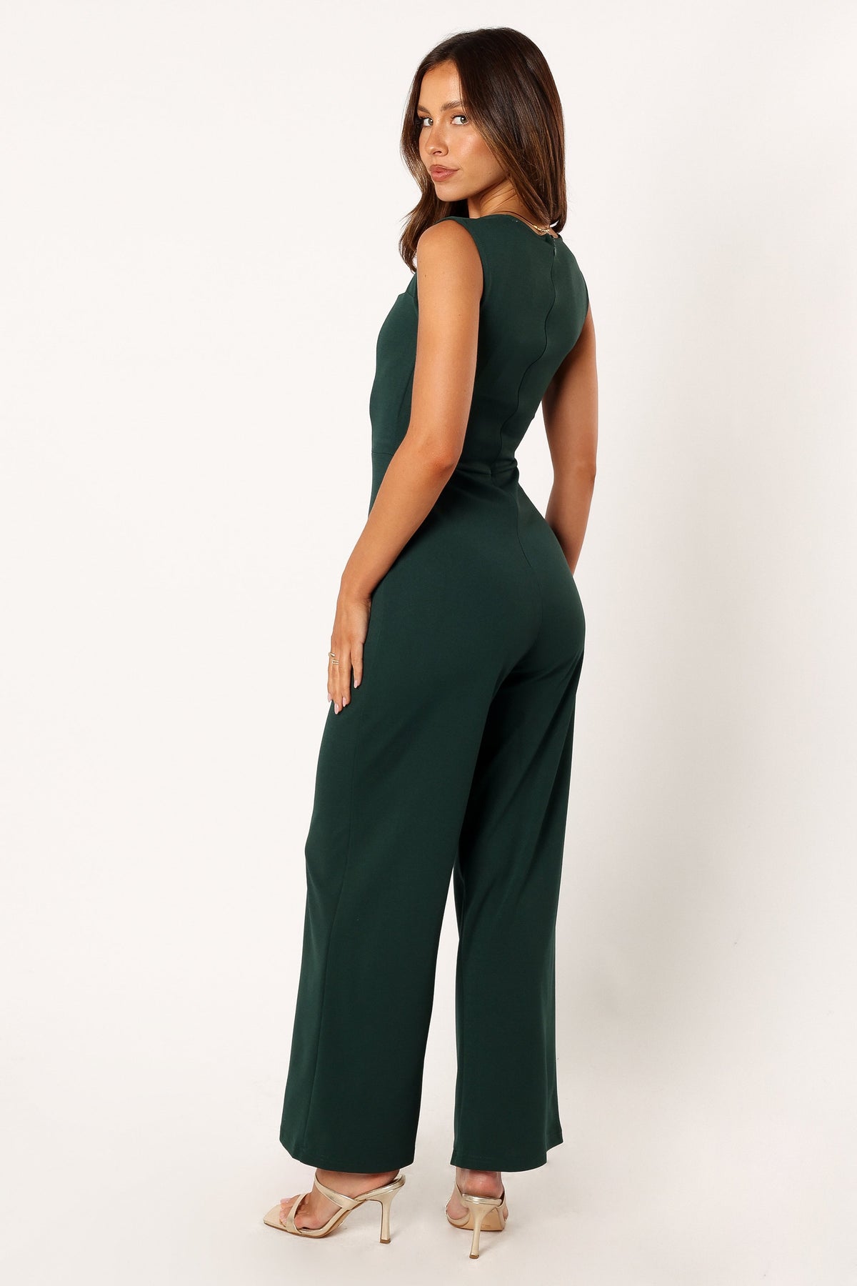 Iris Jumpsuit in Emerald – view 3 of 6