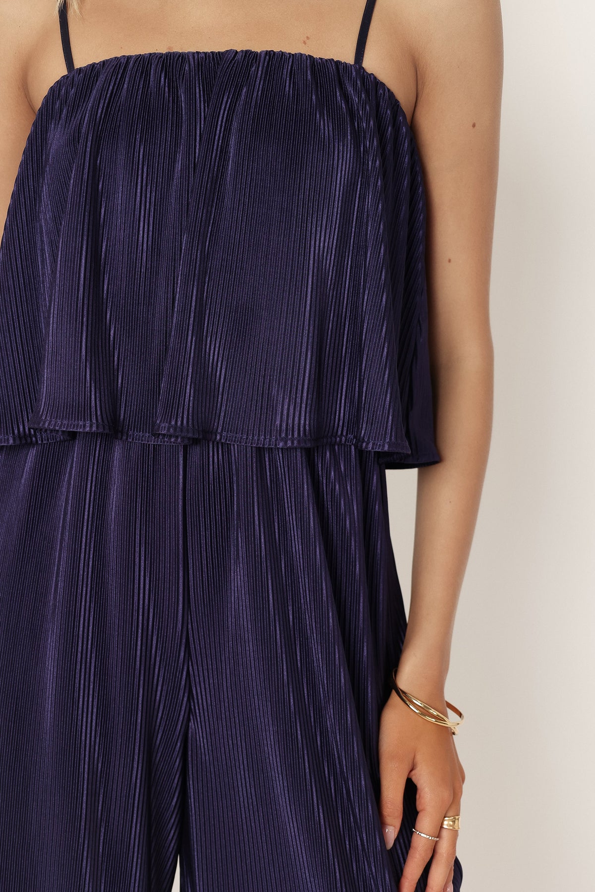 Jillian Plisse Jumpsuit in Navy – view 7 of 7