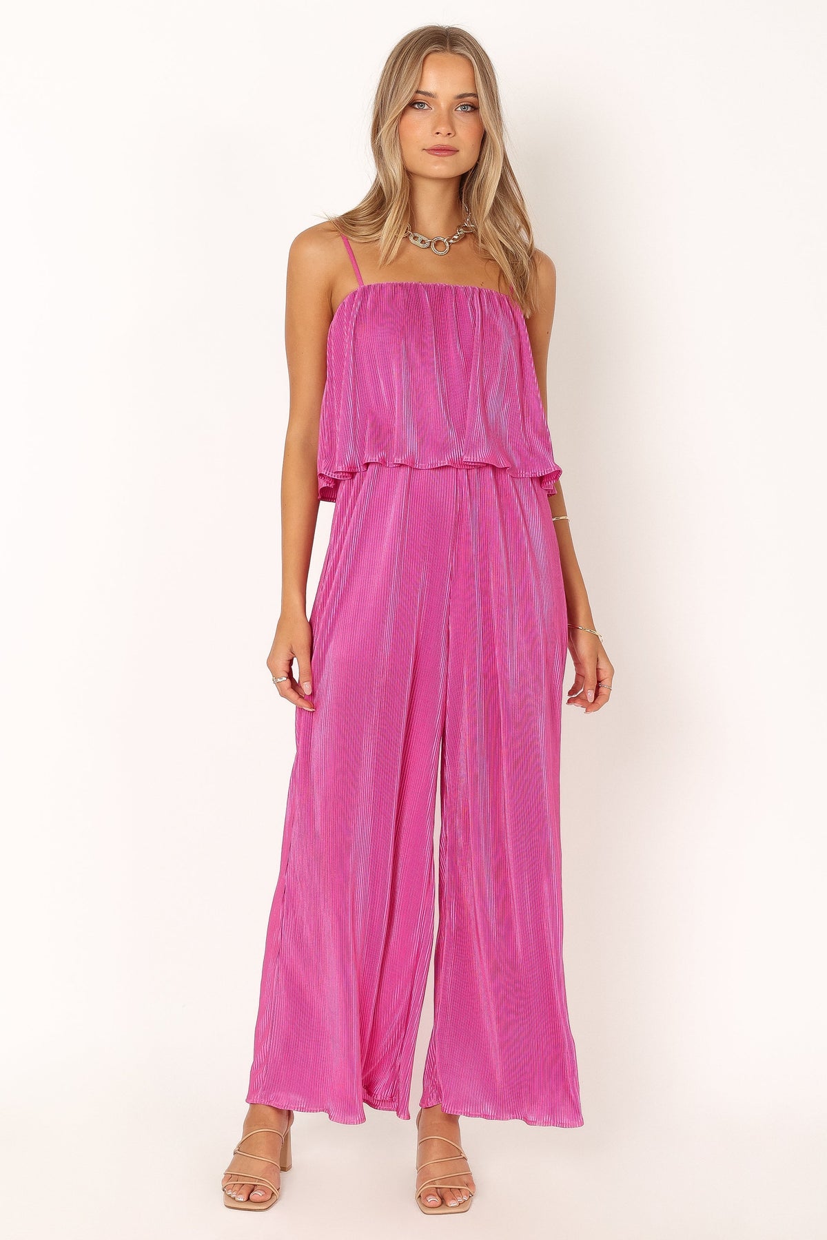 Jillian Plisse Jumpsuit in Orchid – view 1 of 6