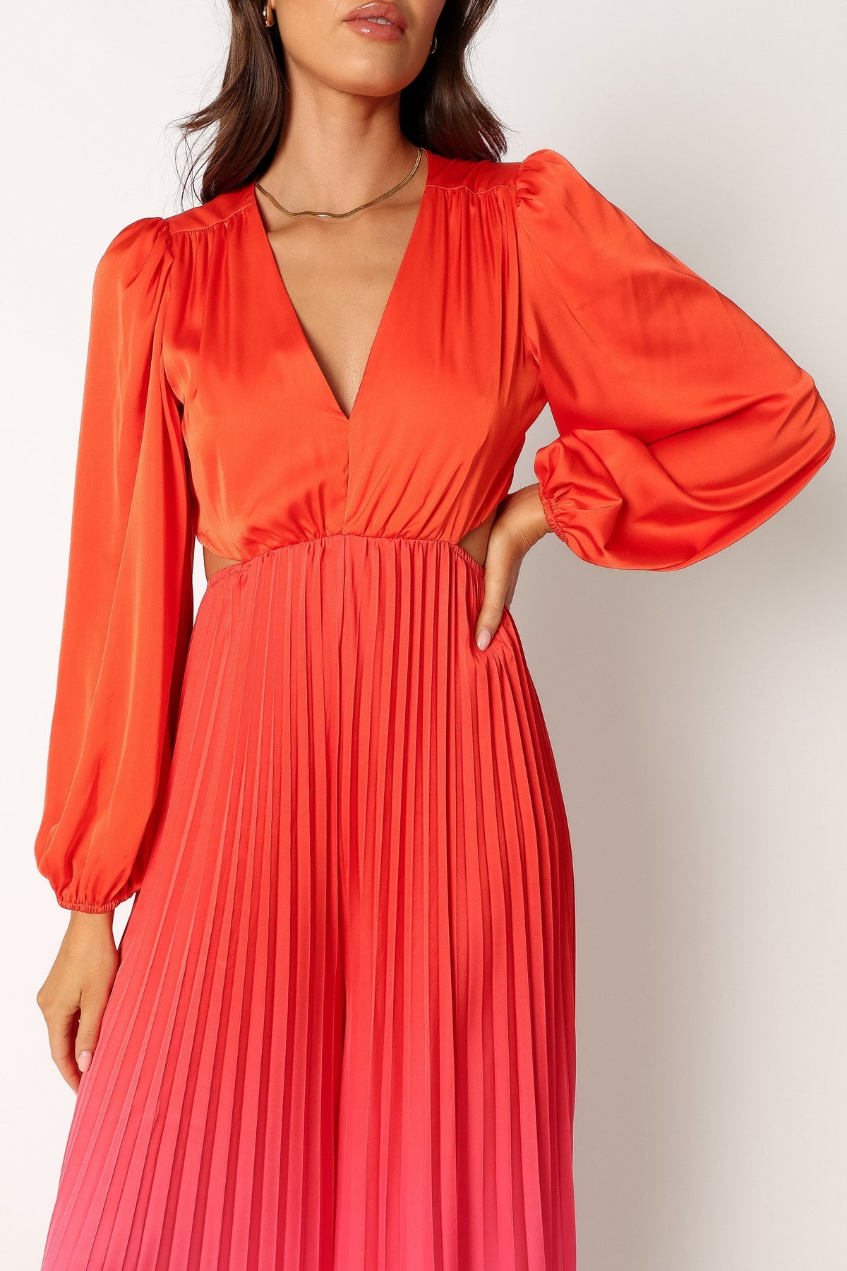 Krista Gradient Jumpsuit in Red – view 7 of 10