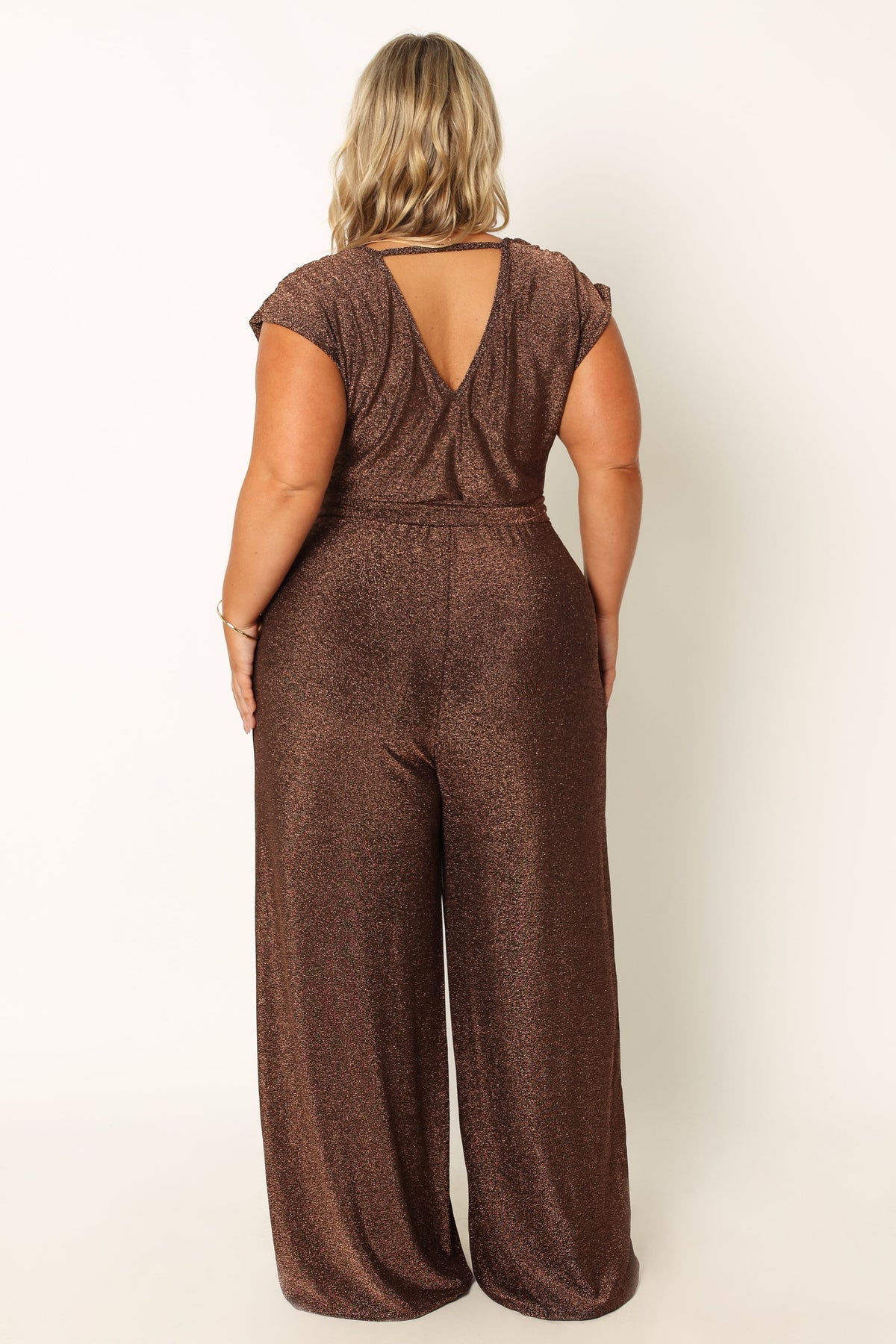 Nora Wide Leg Jumpsuit in Chocolate – view 3 of 11