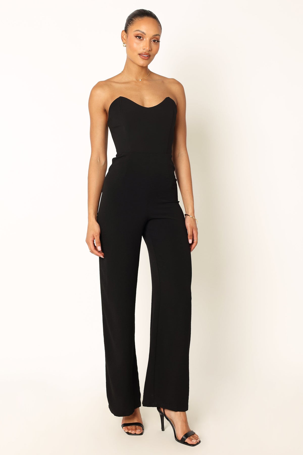 Nyla Sweetheart Jumpsuit in Black – view 9 of 12